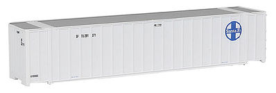 Walthers SceneMaster 949-8842 HO Scale 48' Ribbed Side Container Santa Fe