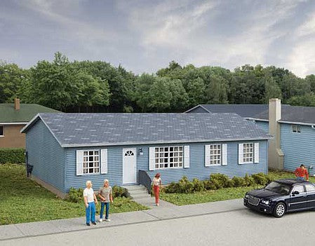 Walthers Cornerstone 933-4150 HO Scale Modern Sectional House -- Kit - 6-7/8 x 3-5/16 x 2"  17.5 x 8.4 x 5.2cm