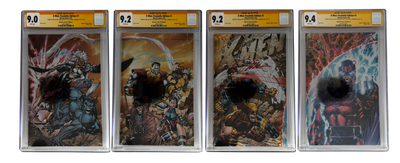 [TRIPLE SIGNED CGC YELLOW LABEL 4 PACK FOIL] X-Men 1991 #1 Facsimile Jim Lee | Claremont |  Williams Cover Var [Set #4]