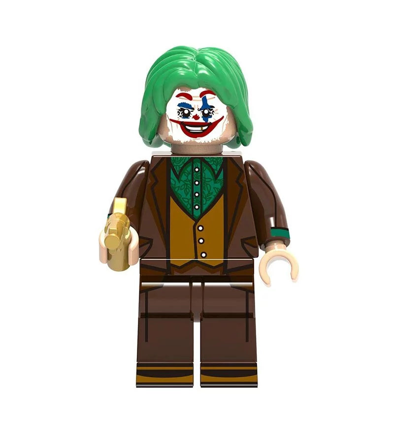 Joker Custom Minifig with Brown Suit