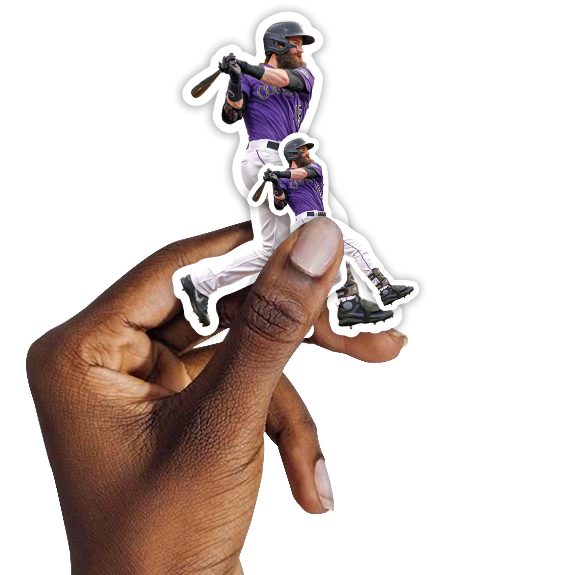 Charlie Blackmon - 5 Player Minis (Mixed Sizes) - Official MLB - Colorado Rockies - Reusable Vinyl Decals