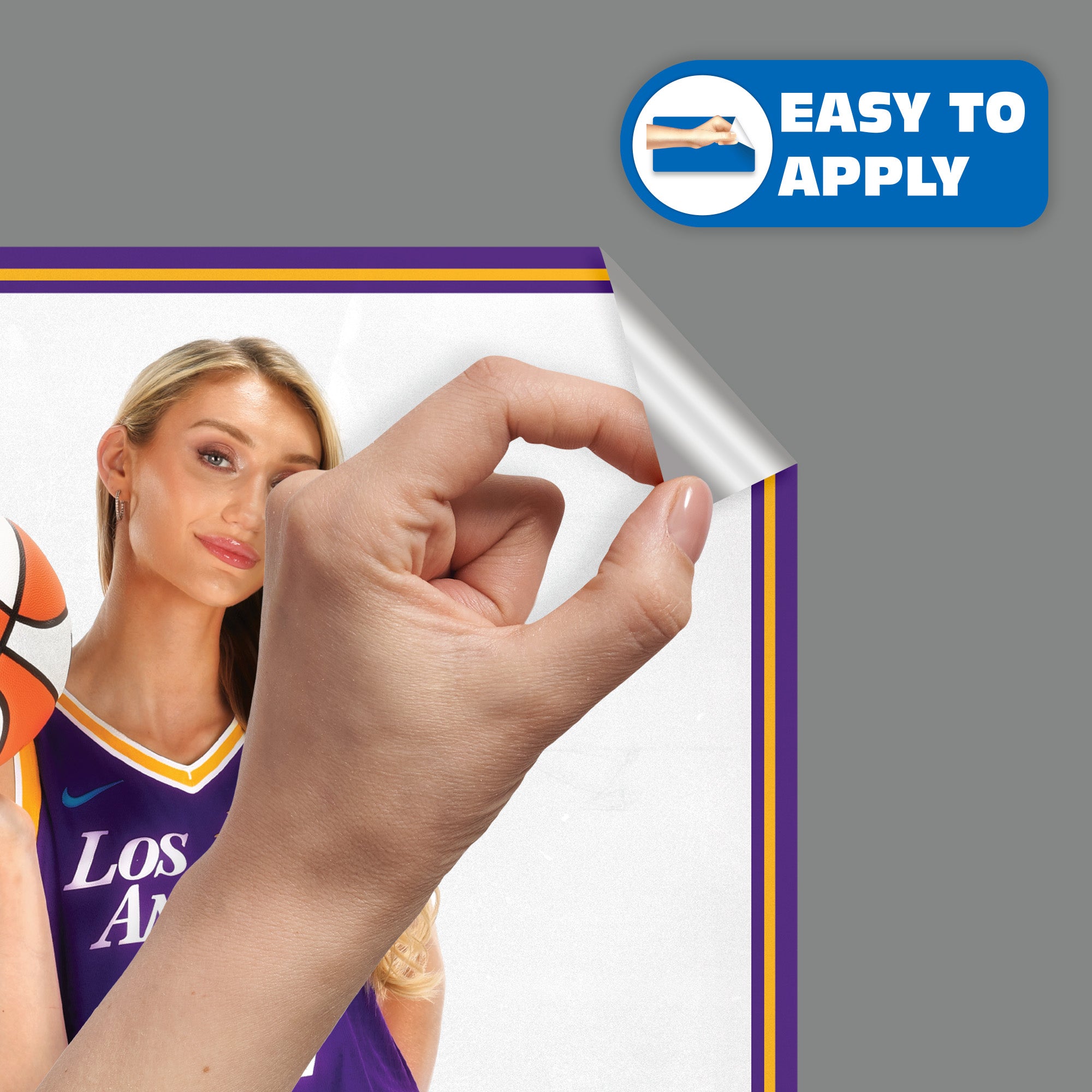 Cameron Brink - RealBig Collection - Official WNBA - Los Angeles Sparks - Reusable Vinyl Wall Decals