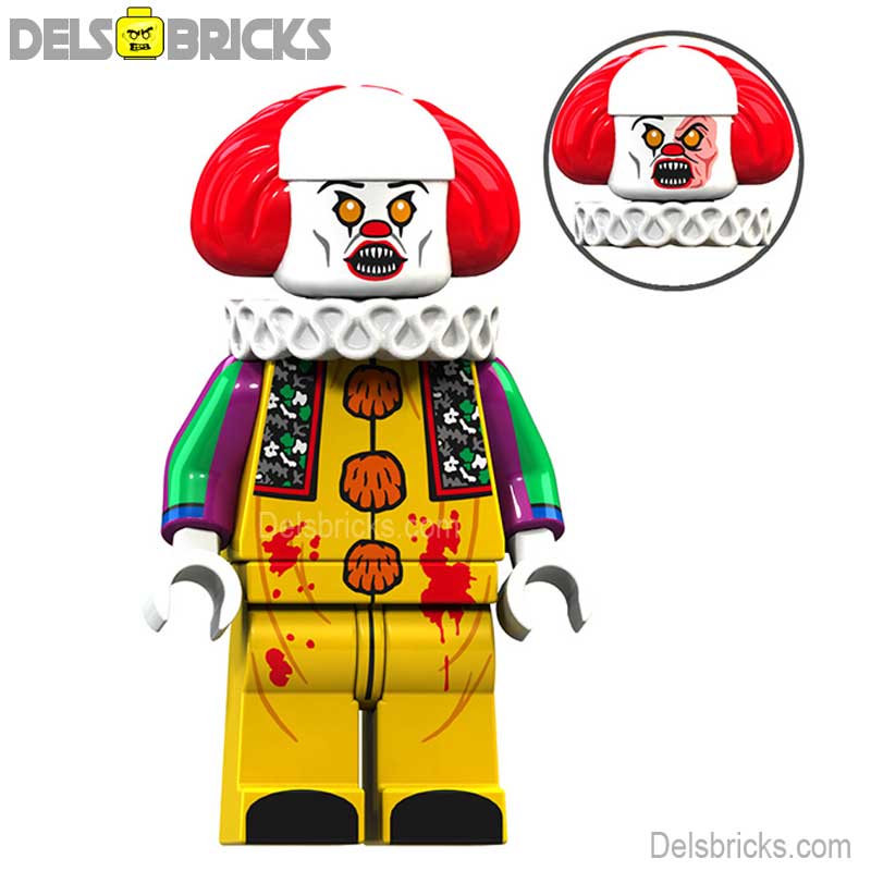 Pennywise Stephen King's IT 1990 Lego Minifigures Custom Horror Toys 1