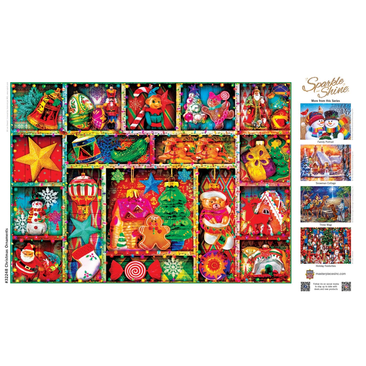 Christmas Ornaments 500pc Glitter