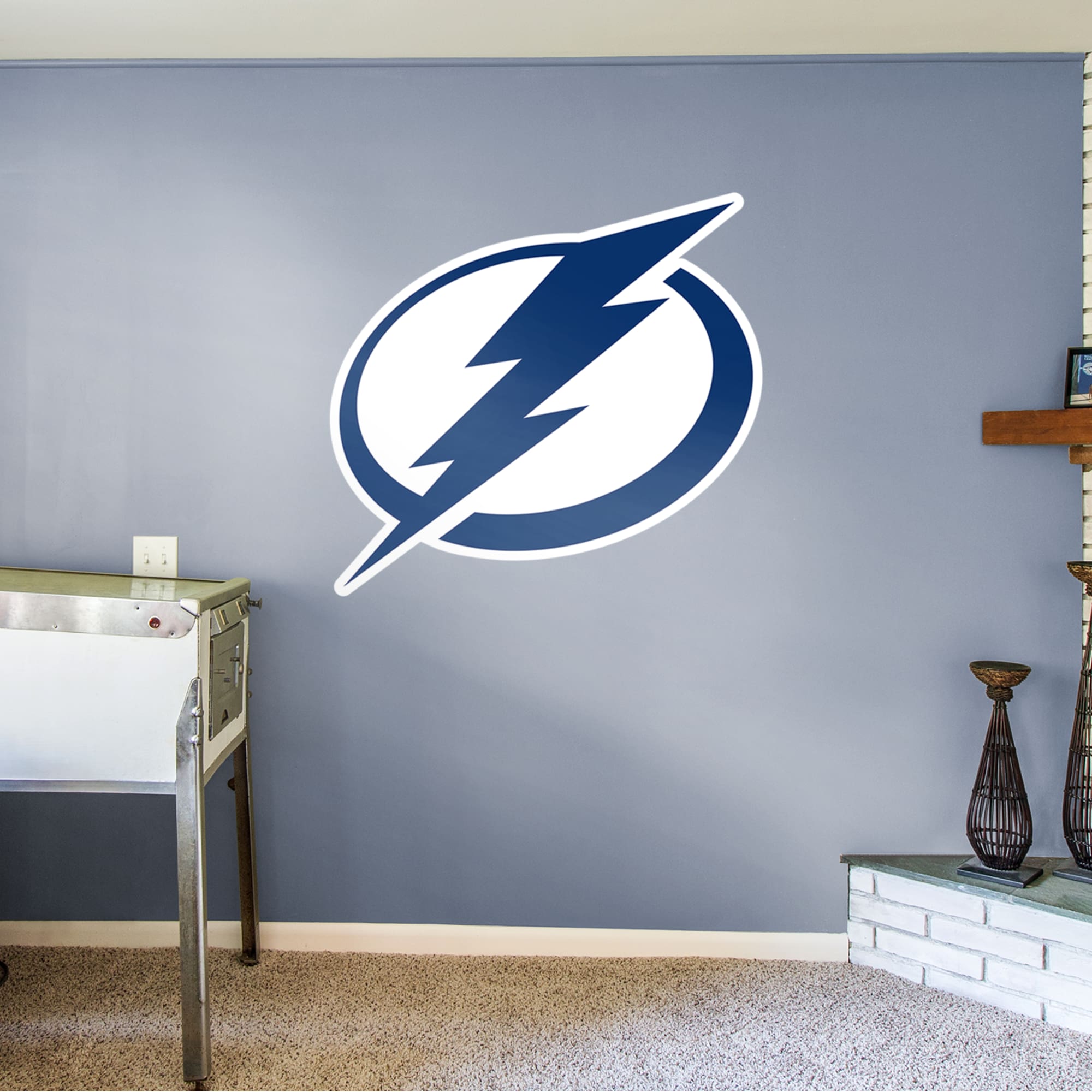 Tampa Bay Lightning - RealBig Logo Collection - Official NHL - Reusable Vinyl Wall Decals