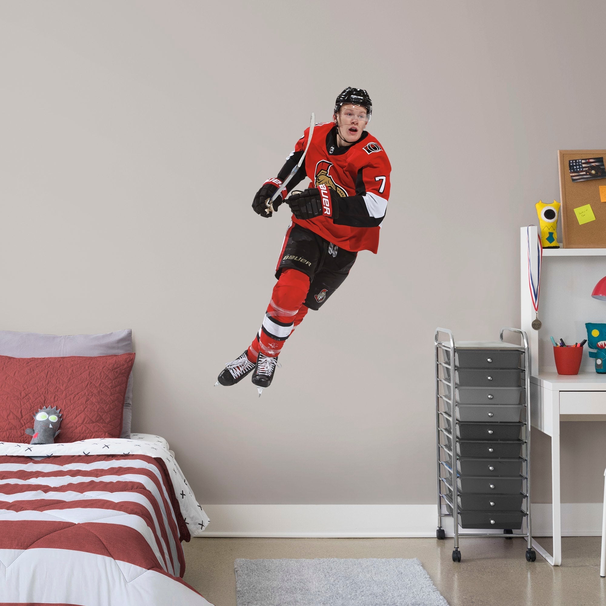 Brady Tkachuk - RealBig Collection - Official NHL - Ottawa Senators - Reusable Vinyl Wall Decals #1