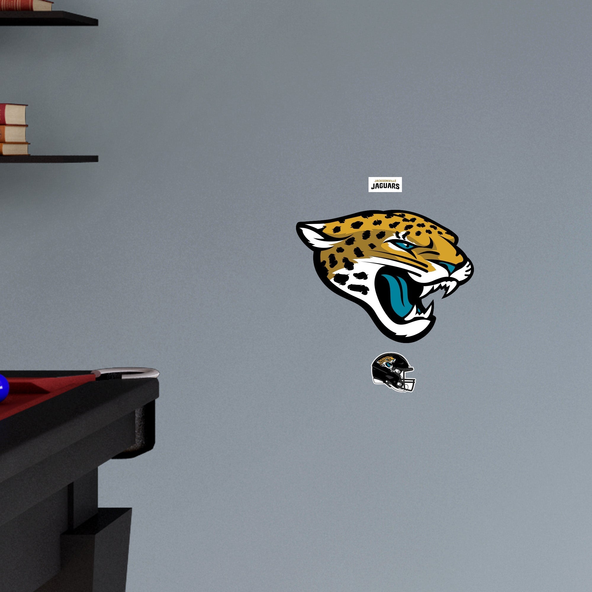 Jacksonville Jaguars - RealBig Logo Collection - Official NFL - Reusable Vinyl Wall Decals