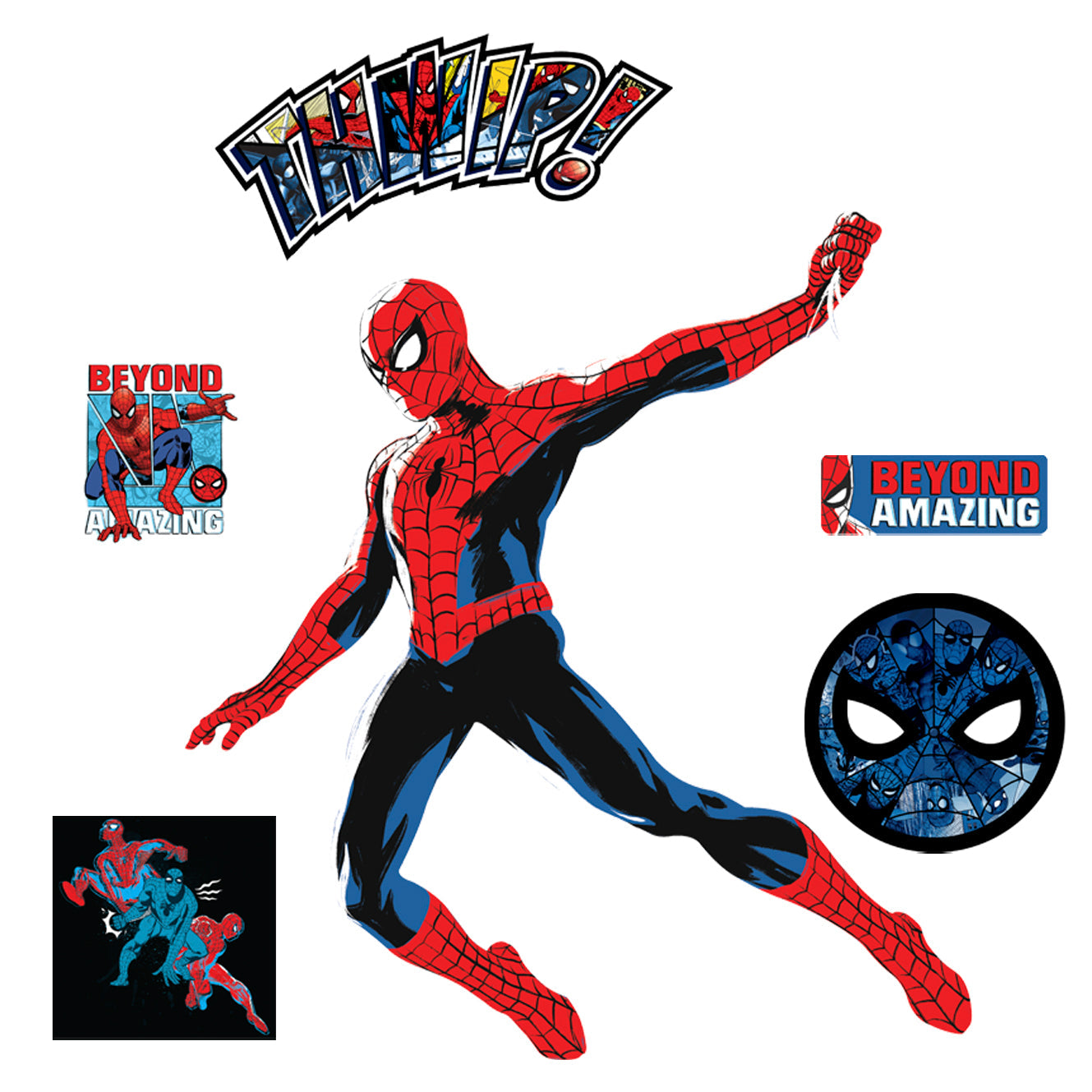 Spider-Man: Spider-Man Beyond Amazing RealBig        - Officially Licensed Marvel Removable     Adhesive Decal