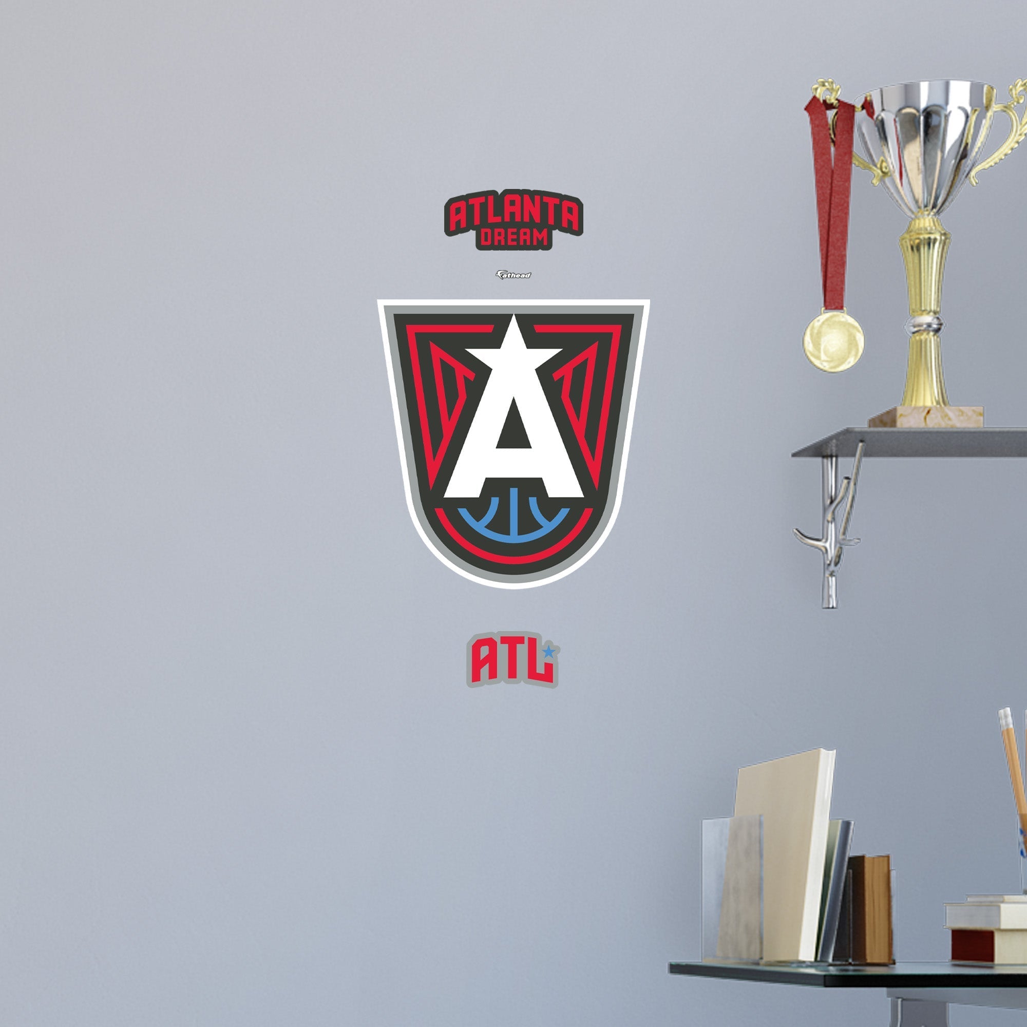 Atlanta Dream - RealBig Logo Collection - Official WNBA - Reusable Vinyl Wall Decals