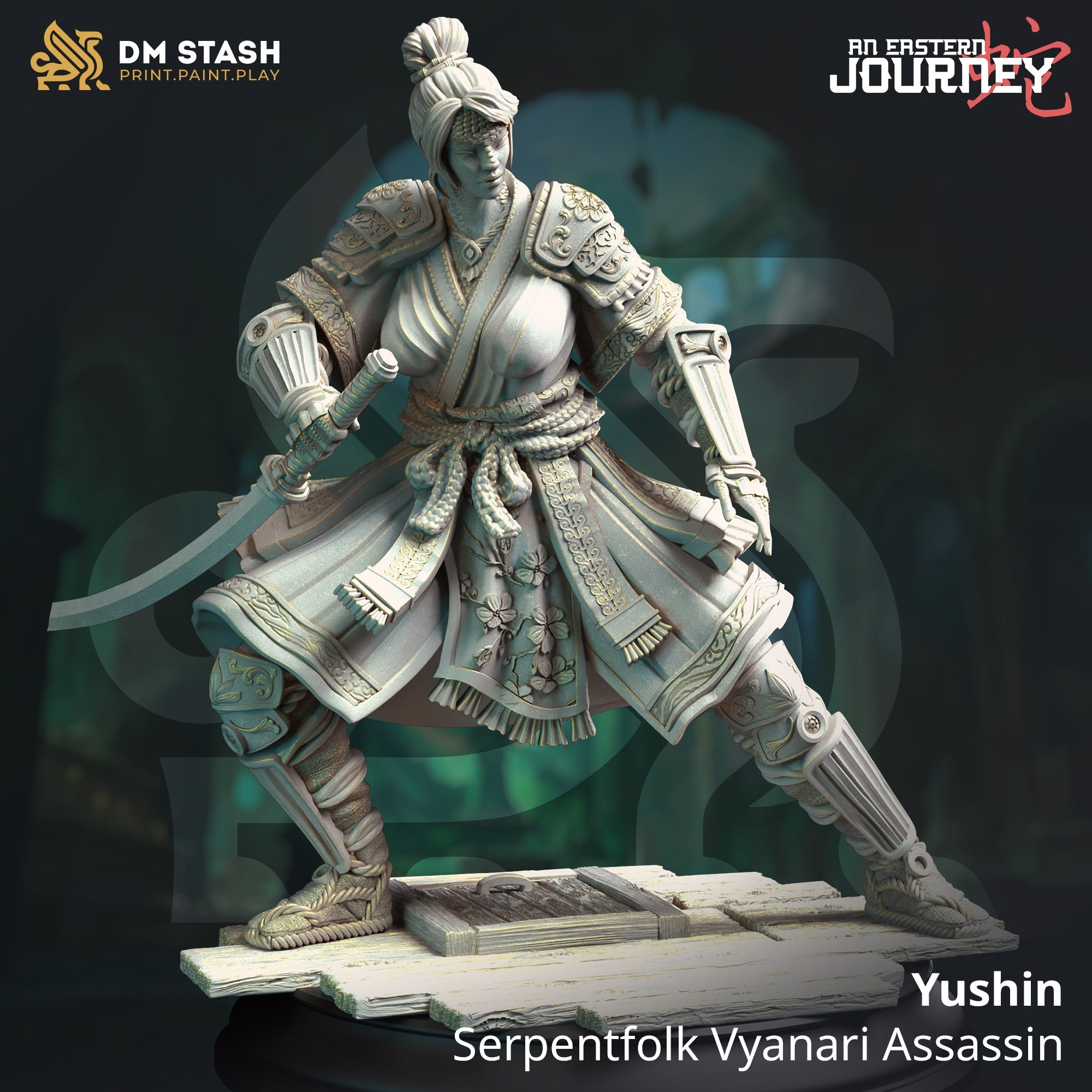 Yushin, Serpentfolk Vyanari Assassin (Female Yuan-ti Rogue)