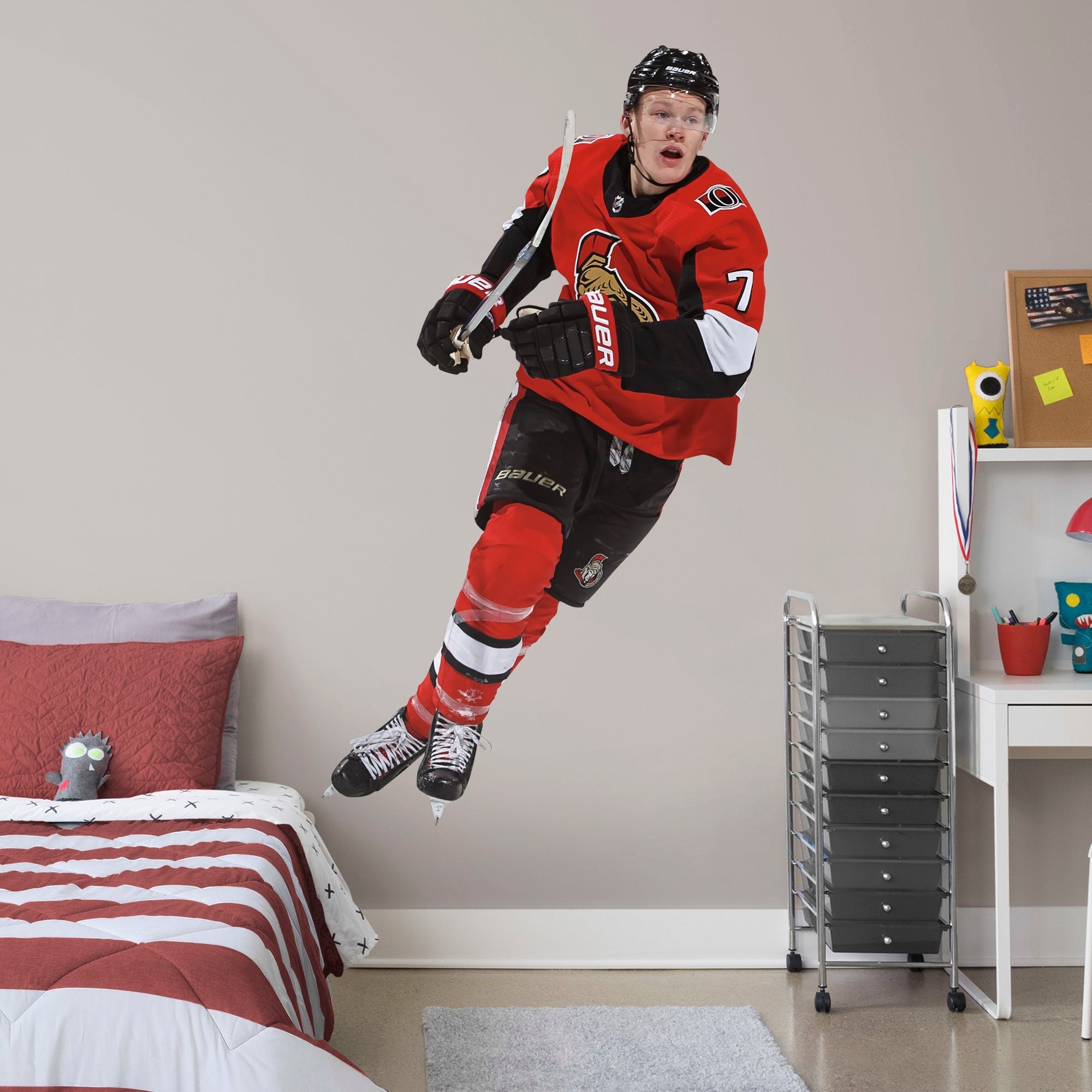 Brady Tkachuk - RealBig Collection - Official NHL - Ottawa Senators - Reusable Vinyl Wall Decals #1