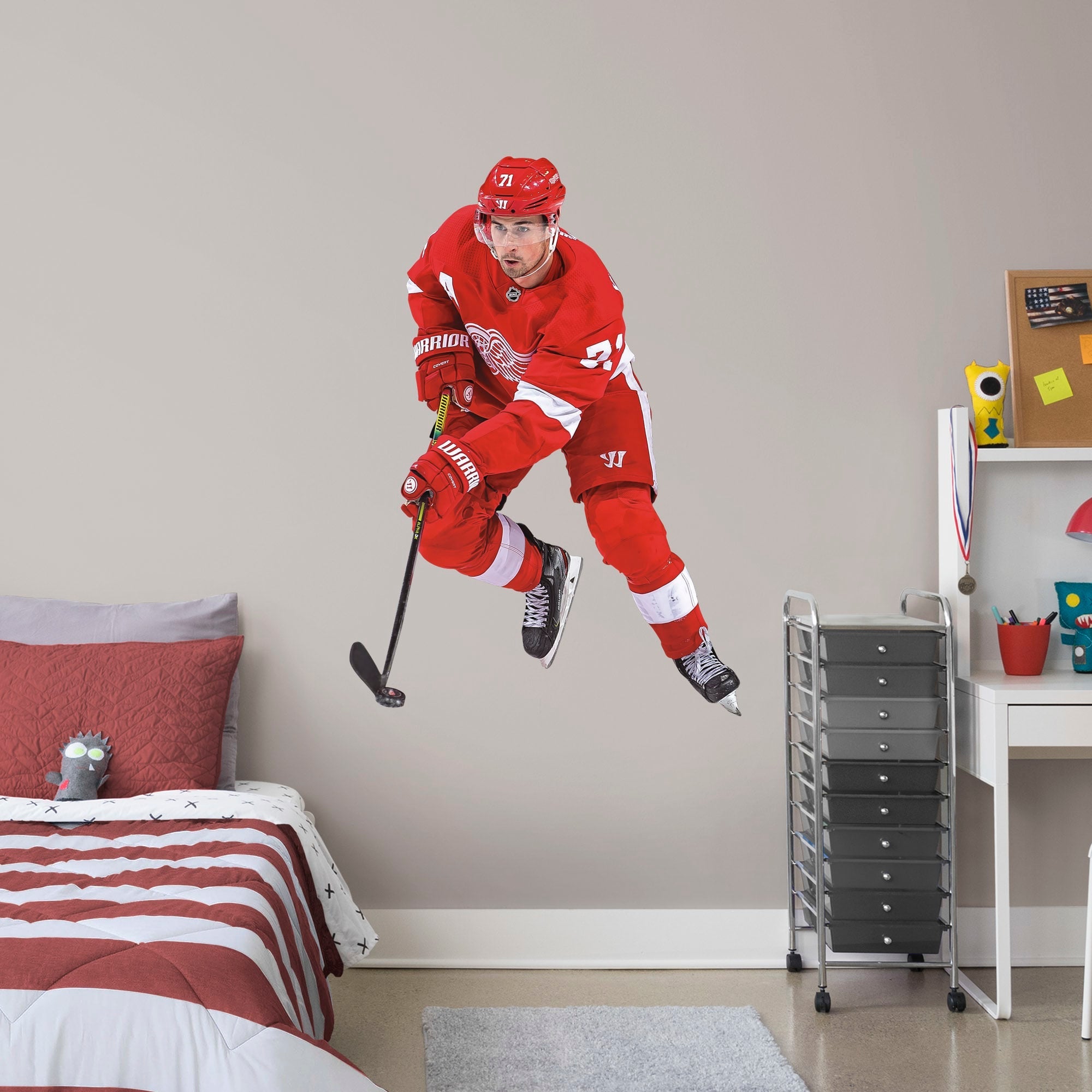 Dylan Larkin - RealBig Collection - Official NHL - Detroit Red Wings - Reusable Vinyl Wall Decals #1