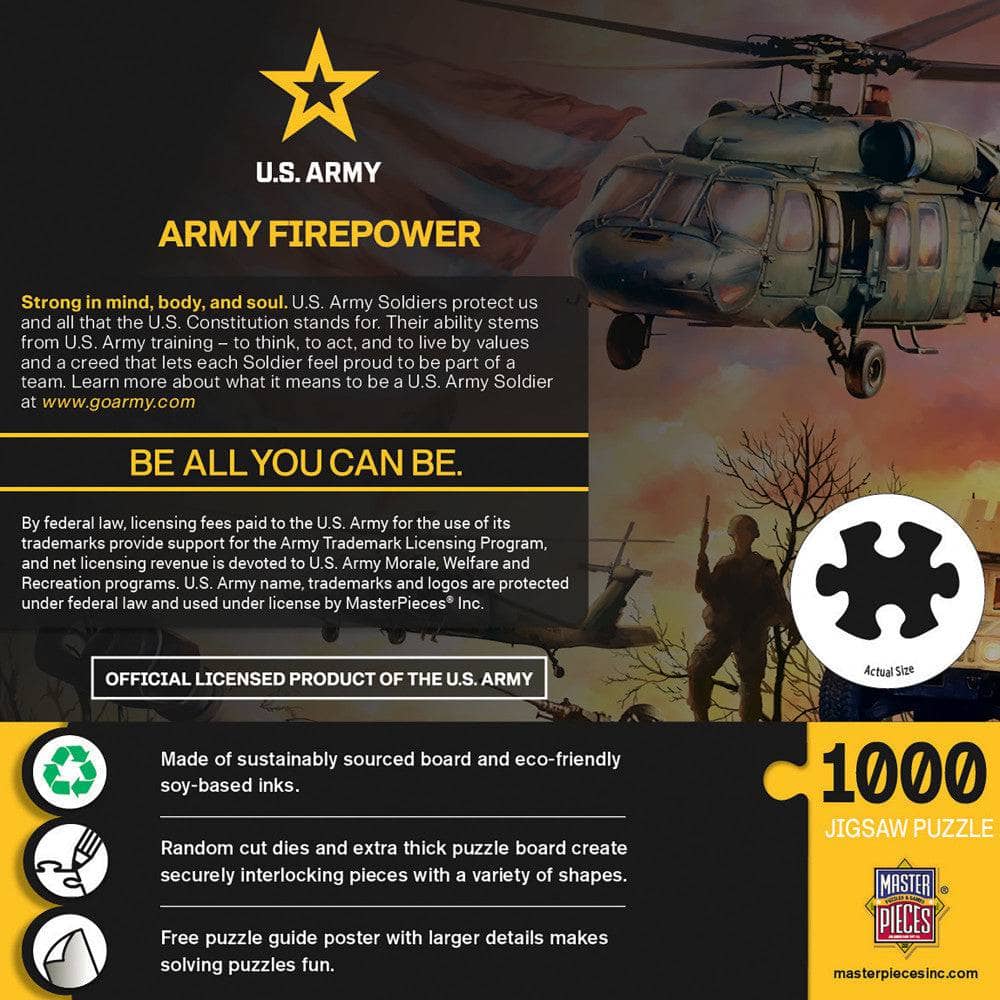 U.S. Army - Army Firepower 1000 Piece Jigsaw Puzzle