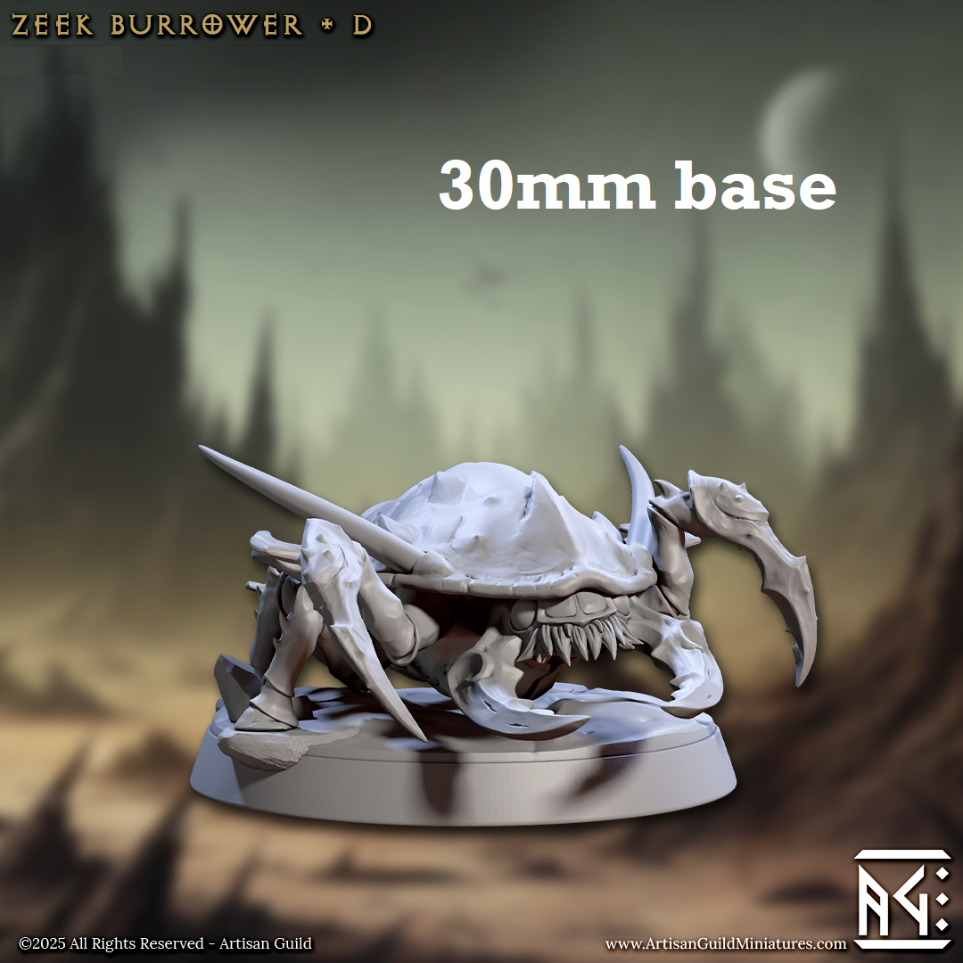Zeek Burrower: Sculpt D (Trilobite Beast)