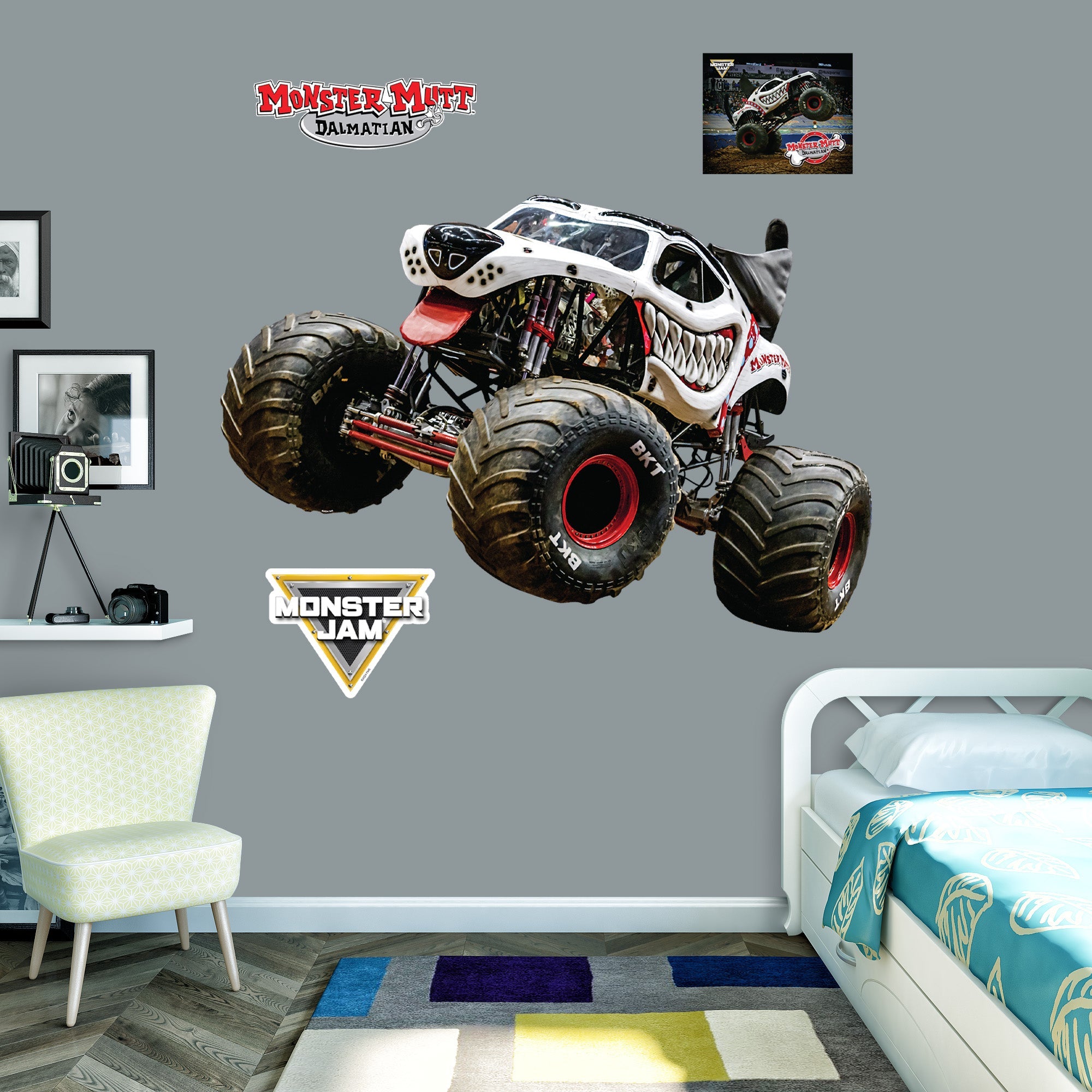 Monster Mutt Dalmatian - RealBig Collection - Official Monster Jam - Reusable Vinyl Wall Decals