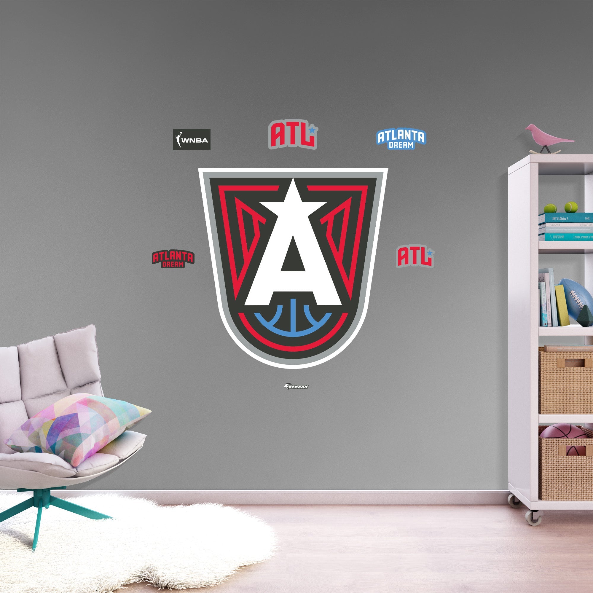 Atlanta Dream - RealBig Logo Collection - Official WNBA - Reusable Vinyl Wall Decals