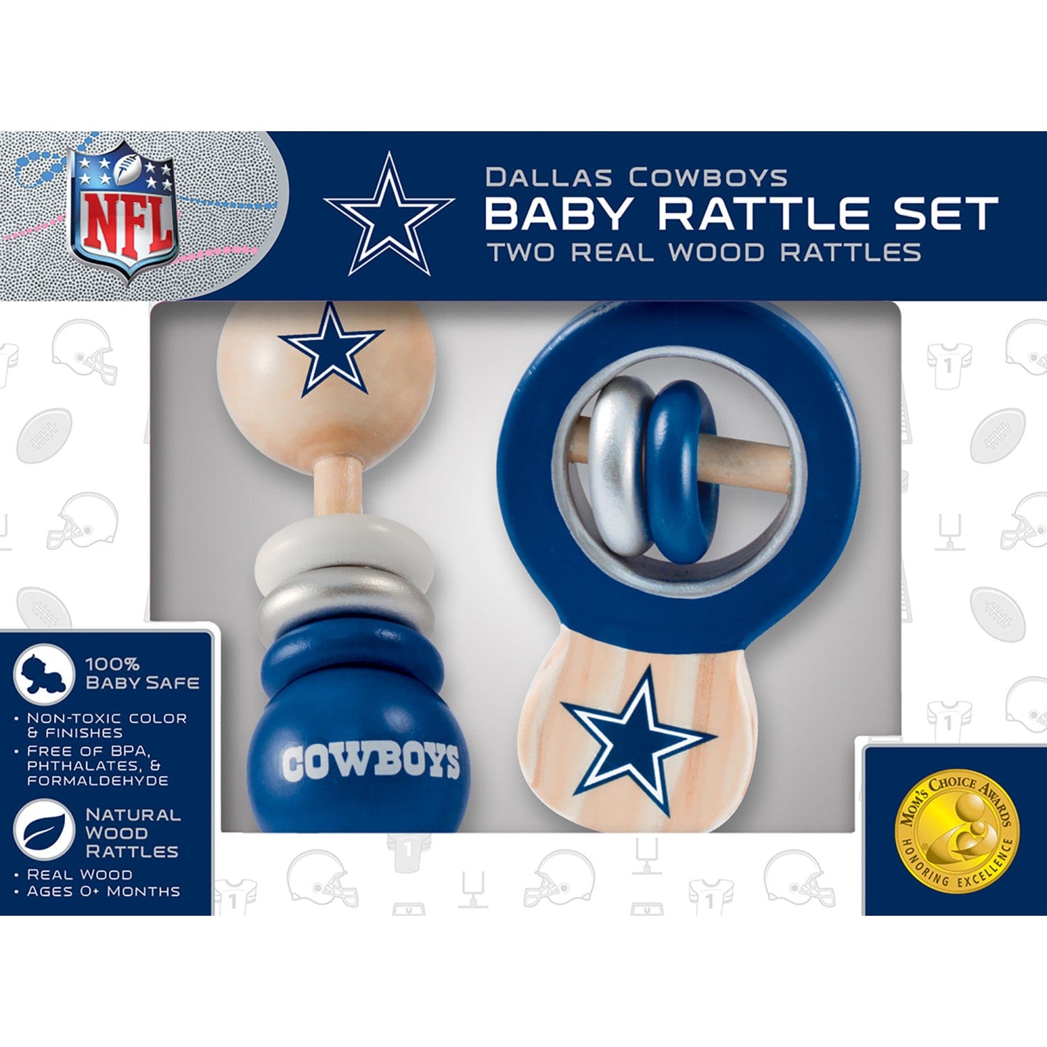 Dallas Cowboys - Baby Rattles 2-Pack