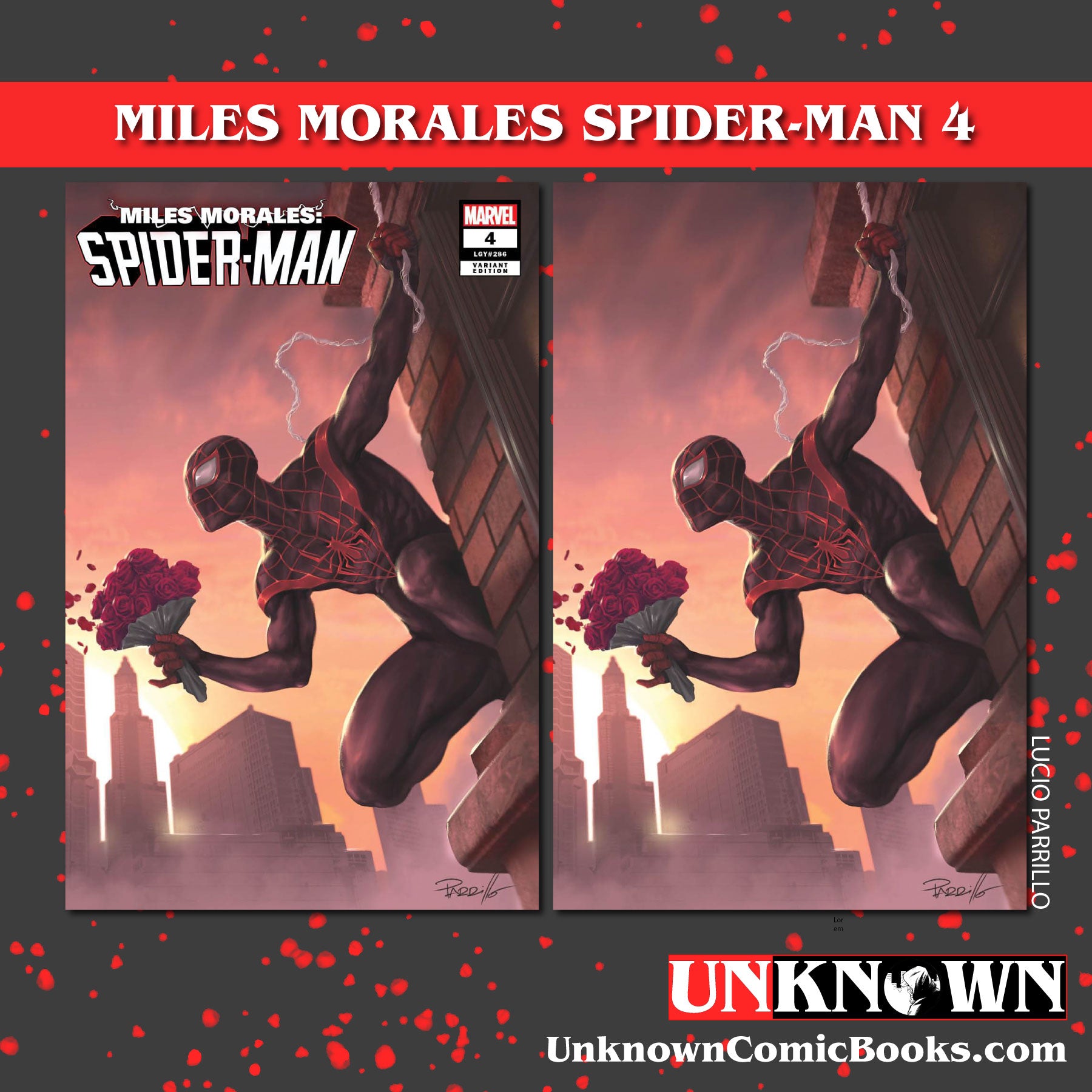 [2 PACK] MILES MORALES: SPIDER-MAN #4 LUCIO PARRILLO (616) EXCLUSIVE VAR (03/29/2023)