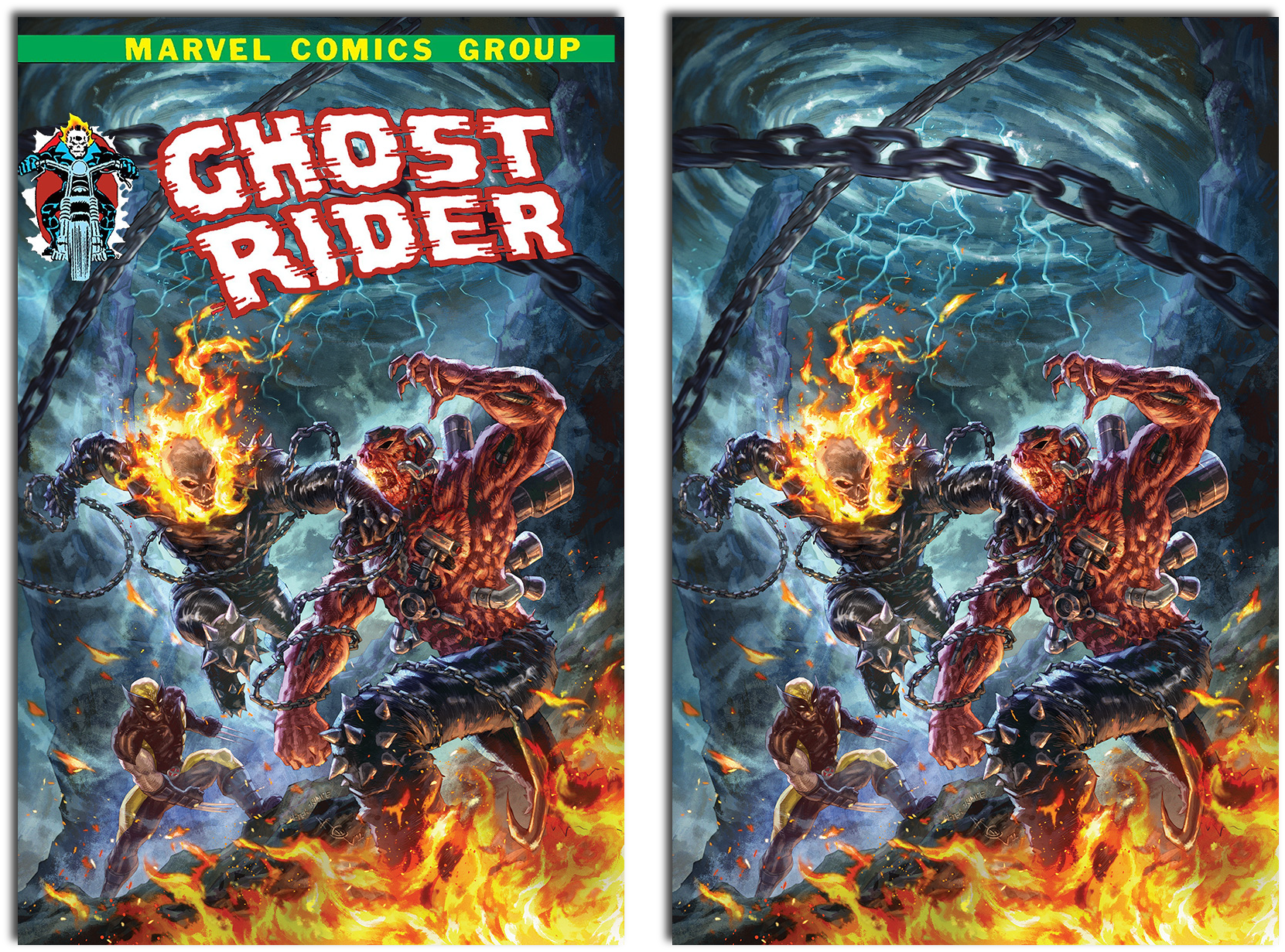 2 PACK **FREE TRADE DRESS** GHOST RIDER #7 UNKNOWN COMICS ALAN QUAH EXCLUSIVE VAR  (10/12/2022)