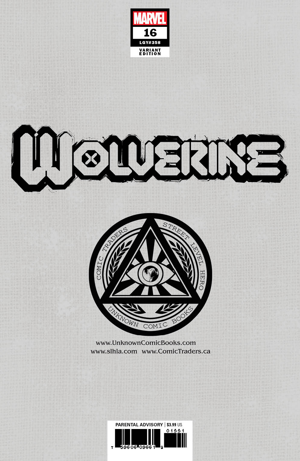 WOLVERINE #16 UNKNOWN COMICS TYLER KIRKHAM EXCLUSIVE VIRGIN VAR (09/29/2021)