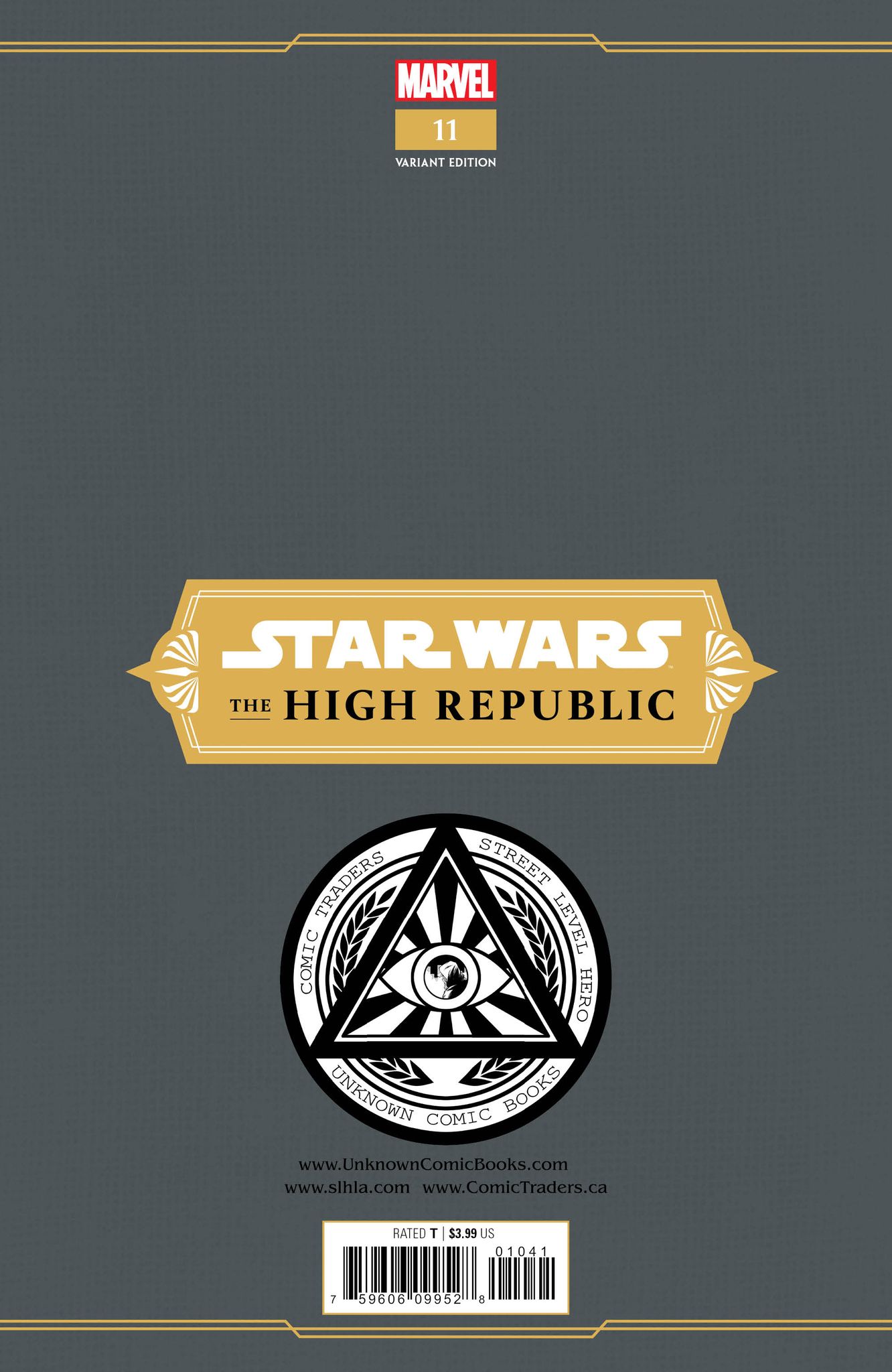 STAR WARS HIGH REPUBLIC #11 UNKNOWN COMICS MARCO TURINI EXCLUSIVE VIRGIN VAR (11/03/2021) (11/10/2021)