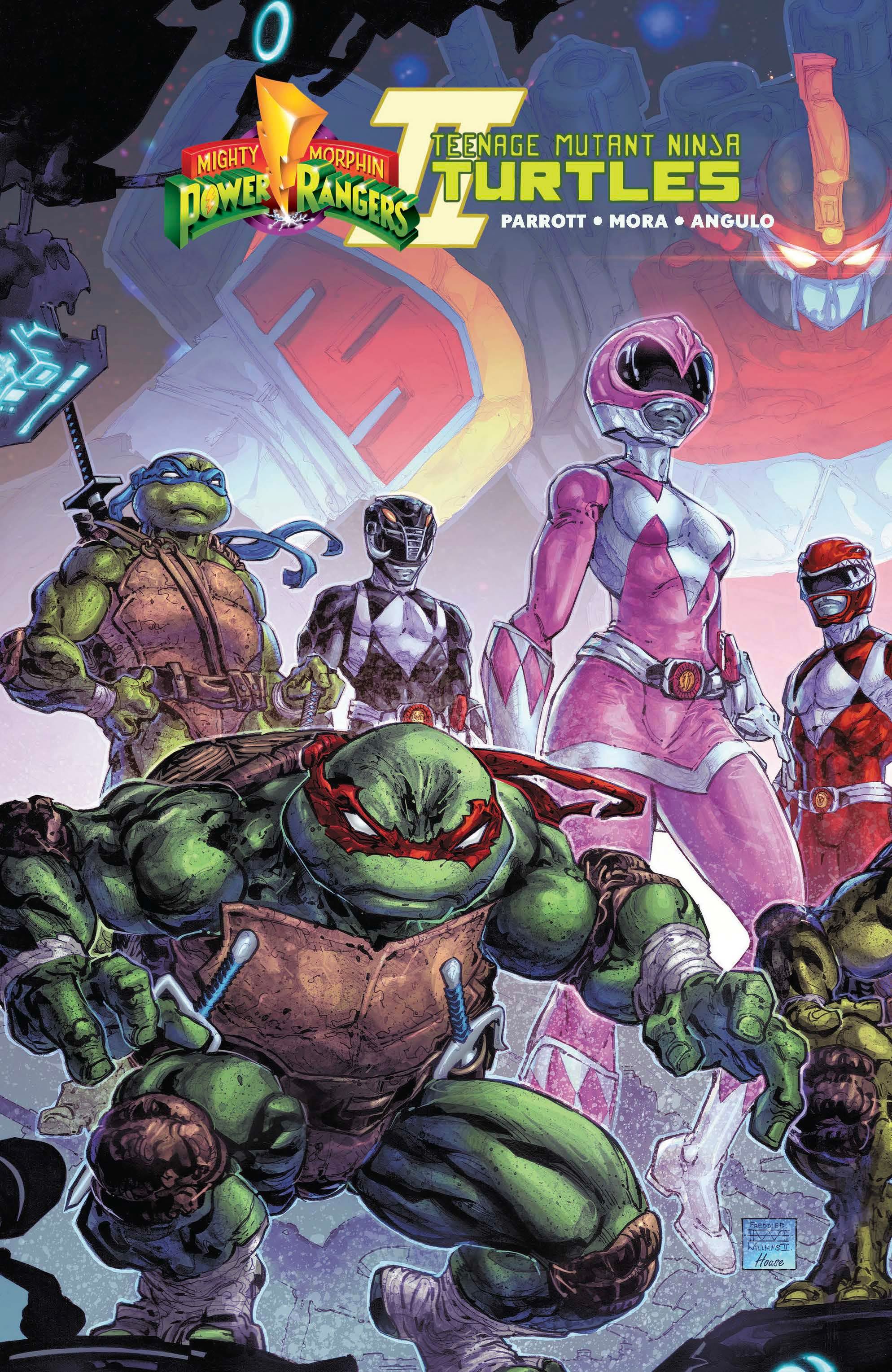 [10 PACK] (616) MMPR TMNT II #1 (OF 5) FREDDIE WILLIAMS II EXCLUSIVE CONNECTING VIRGIN VAR (05/03/2023)