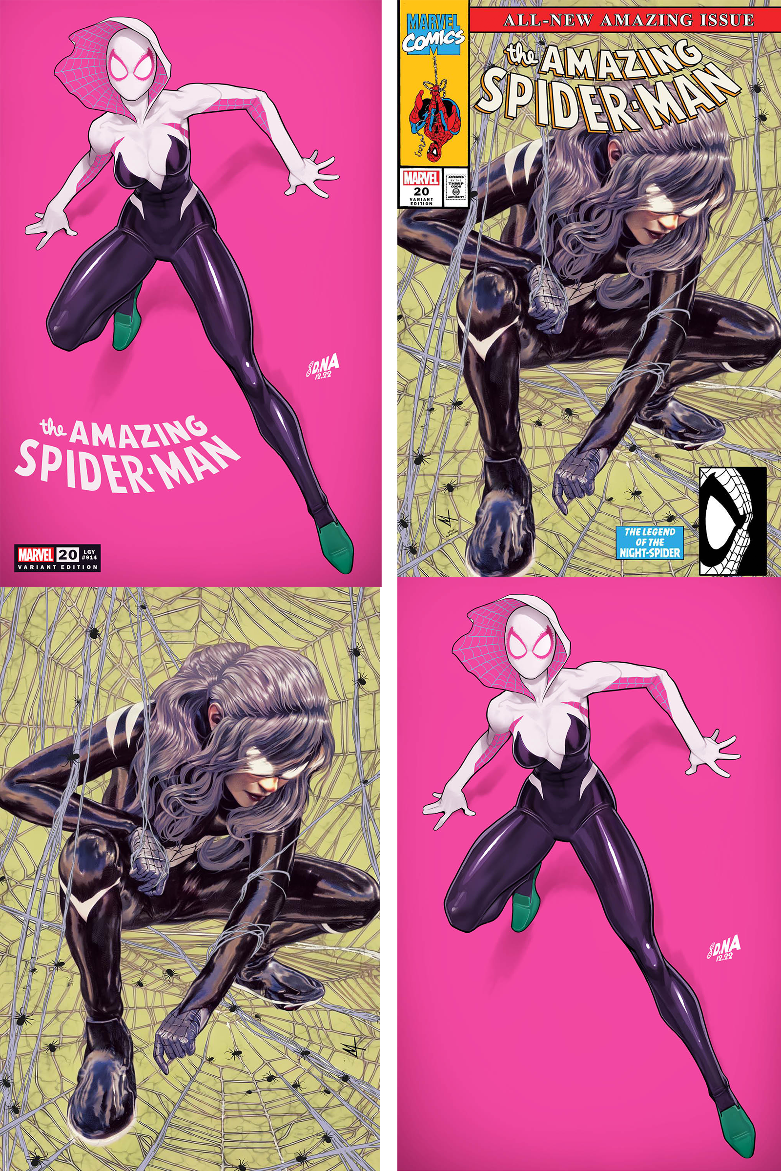[4 PACK] AMAZING SPIDER-MAN #20 UNKNOWN COMICS DAVID NAKAYAMA & MARCO TURINI (616) EXCLUSIVE VAR (03/08/2023)