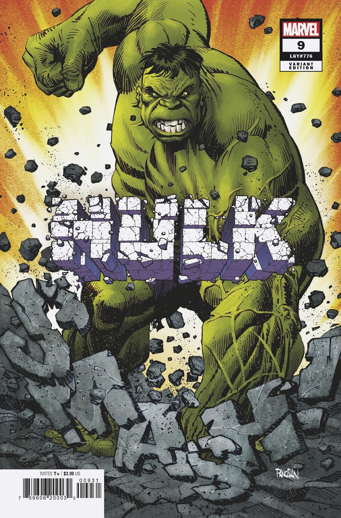 HULK 9 PANOSIAN VARIANT [1:25] (07/13/2022) (08/17/2022) (10/05/2022)