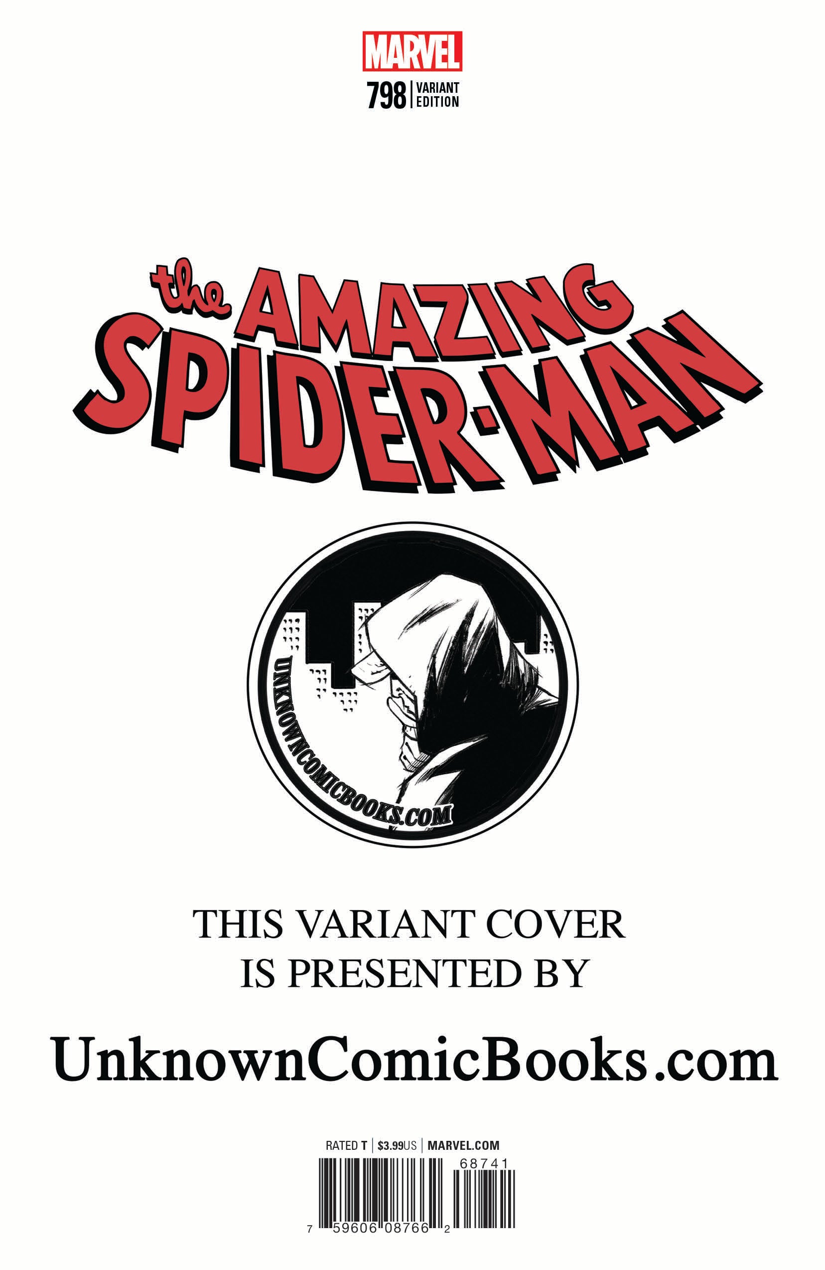AMAZING SPIDER-MAN #798 UNKNOWN COMIC BOOKS VIRGIN EXCLUSIVE DODSON VENOM 30TH VAR LEG 4/4/2018