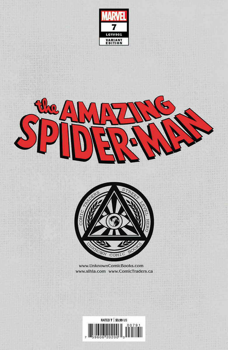 AMAZING SPIDER-MAN #7 UNKNOWN COMICS EDGE EXCLUSIVE VAR (08/10/2022)