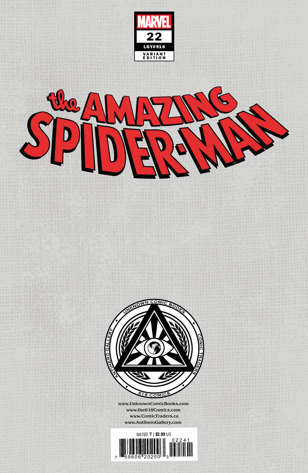 [Signed by Nakayama w/ COA] AMAZING SPIDER-MAN #22 UNKNOWN COMICS DAVID NAKAYAMA EXCLUSIVE COLOR BLEED VAR (11/29/2023)