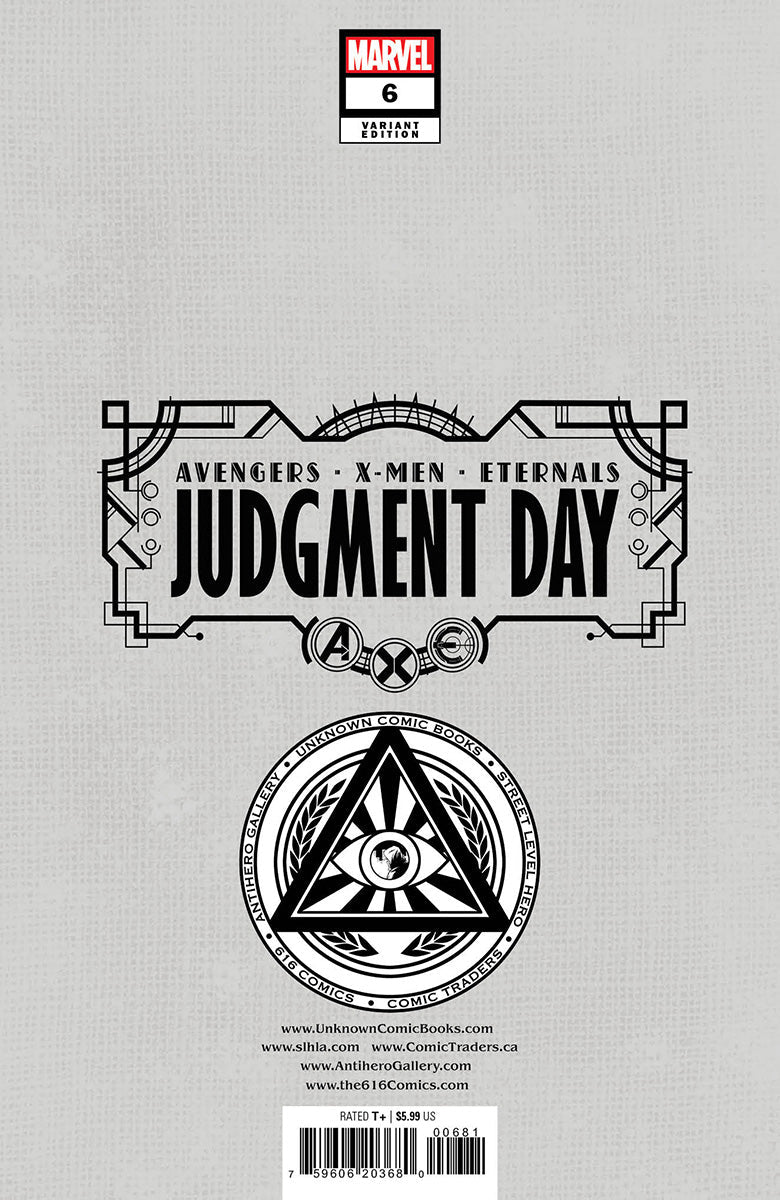 [Signed by Nakayama W/ COA] A.X.E.: JUDGMENT DAY OMEGA #1 UNKNOWN COMICS DAVID NAKAYAMA HELLFIRE EXCLUSIVE VAR (09/27/2023)