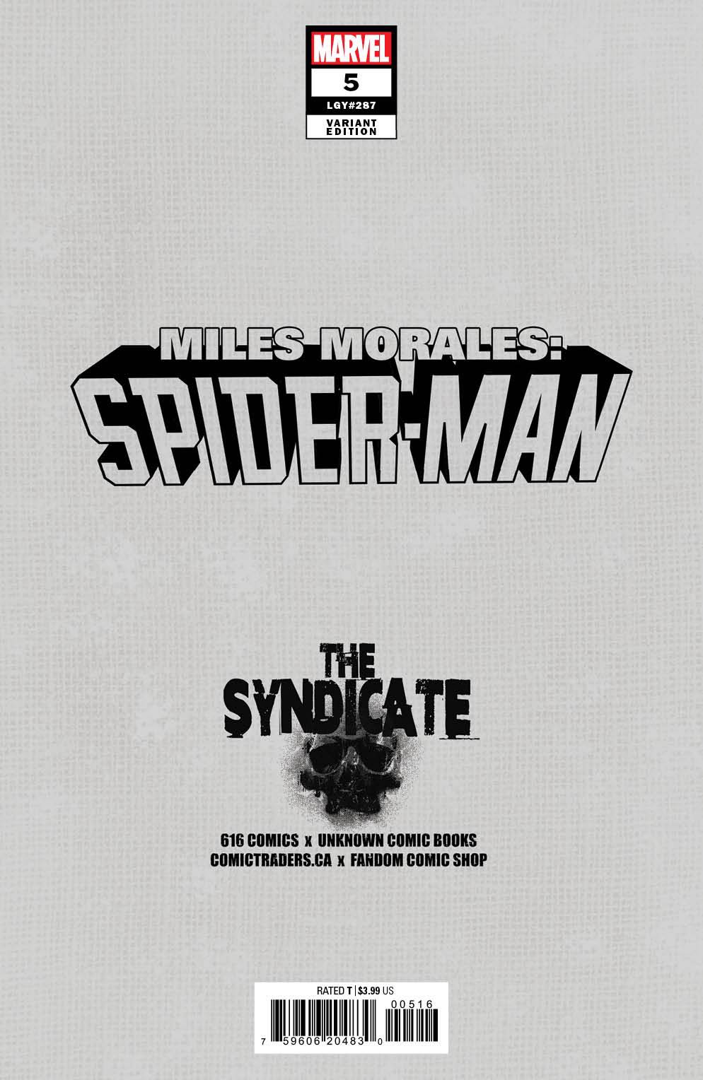 MILES MORALES: SPIDER-MAN #5 MARCO MASTRAZZO (616) EXCLUSIVE VAR (04/26/2023)