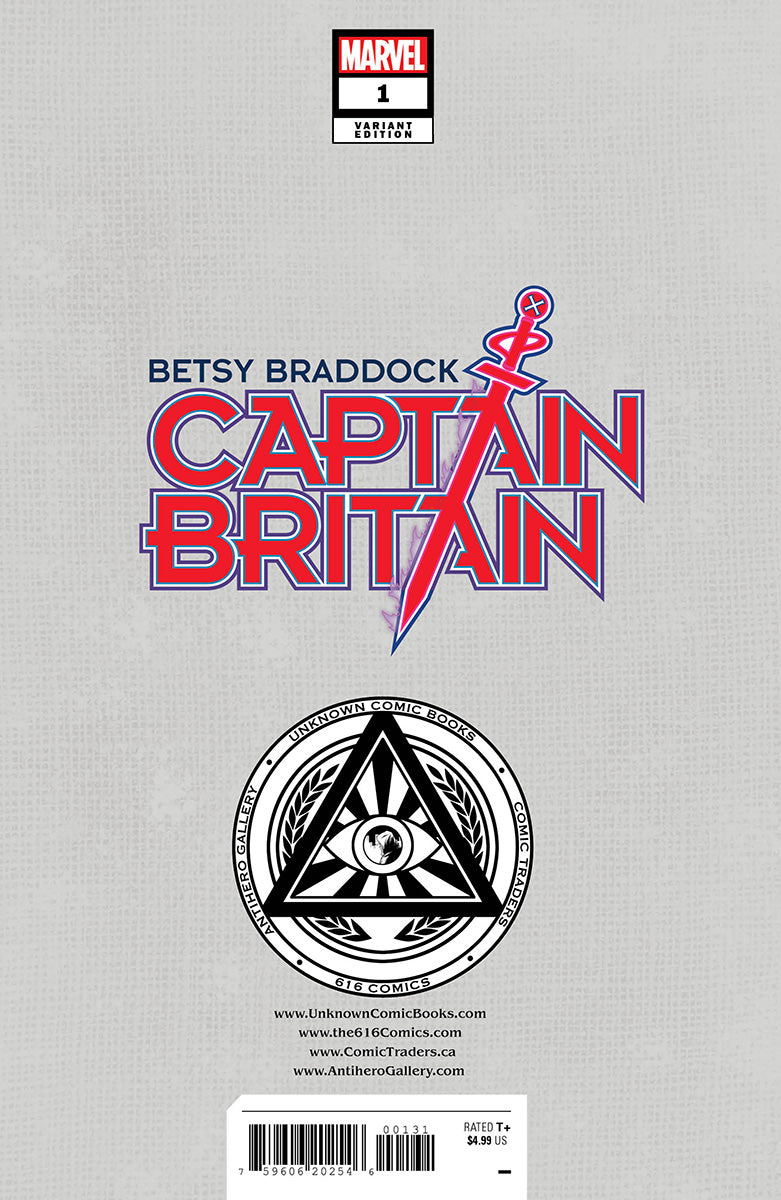 BETSY BRADDOCK: CAPTAIN BRITAIN #1 UNKNOWN COMICS MIGUEL MERCADO EXCLUSIVE VOGUE VAR (02/22/2023)
