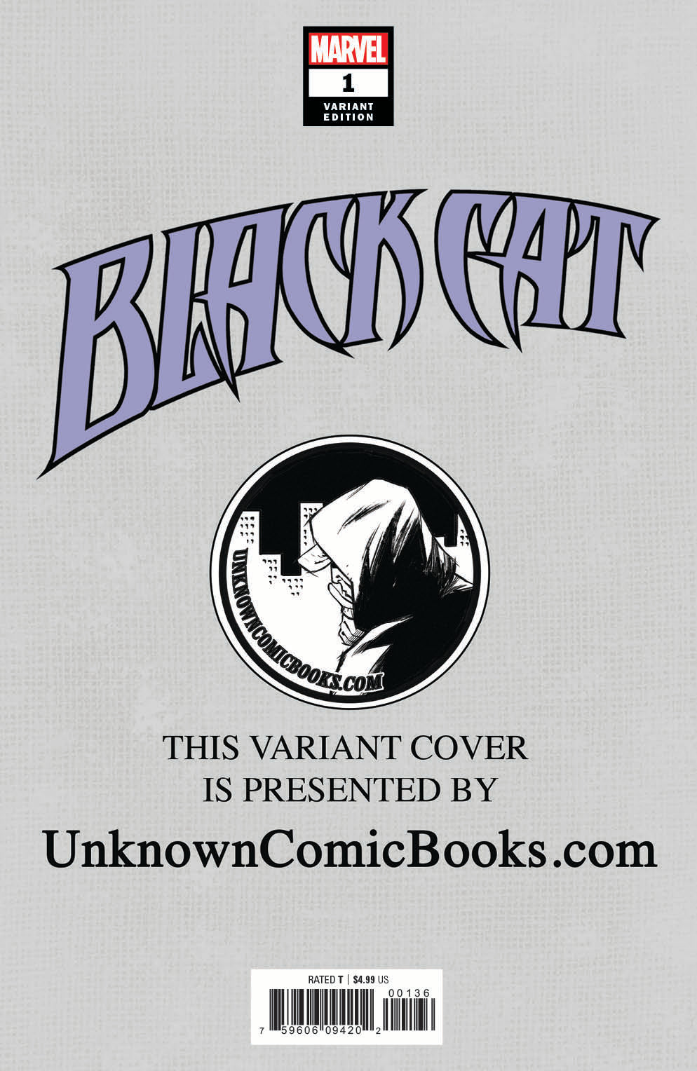 BLACK CAT #1 UNKNOWN COMICS PAREL EXCLUSIVE 6/5/2019