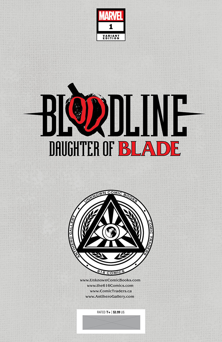 BLOODLINE: DAUGHTER OF BLADE #1 UNKNOWN COMICS SERGIO DAVILA EXCLUSIVE VIRGIN VAR (02/01/2023)
