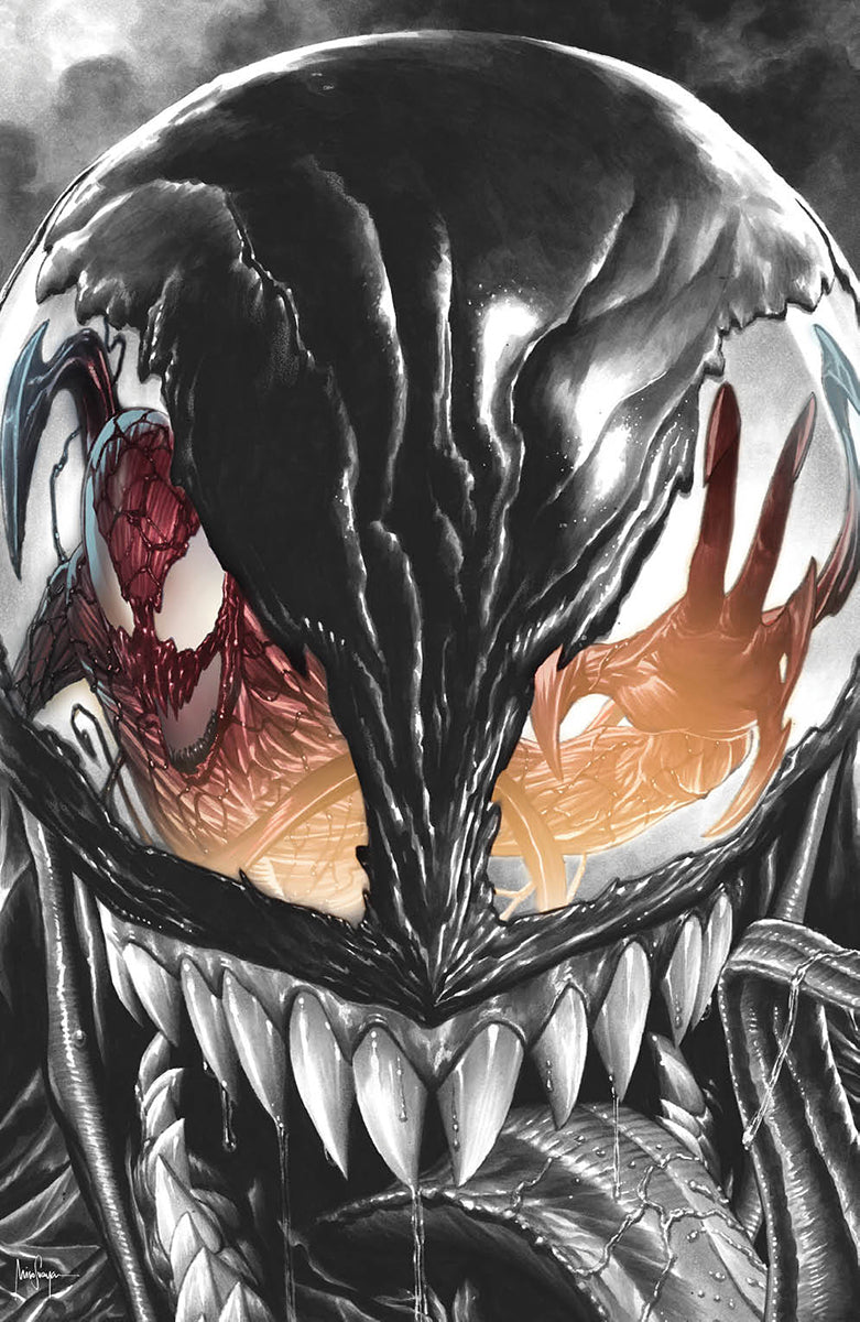 CARNAGE BLACK WHITE AND BLOOD #1 (OF 4) UNKNOWN COMICS MICO SUAYAN EXCLUSIVE COLOR SPLASH VIRGIN 2ND PTG VAR (05/05/2021)