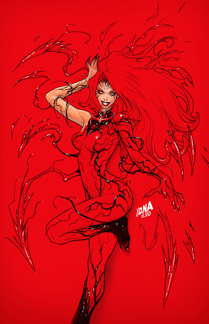 [SIGNED by David Nakayama] KING IN BLACK GWENOM VS CARNAGE #2 (OF 3) UNKNOWN COMICS DAVID NAKAYAMA EXCLUSIVE VIRGIN CARNAGE VAR (11/30/2022)