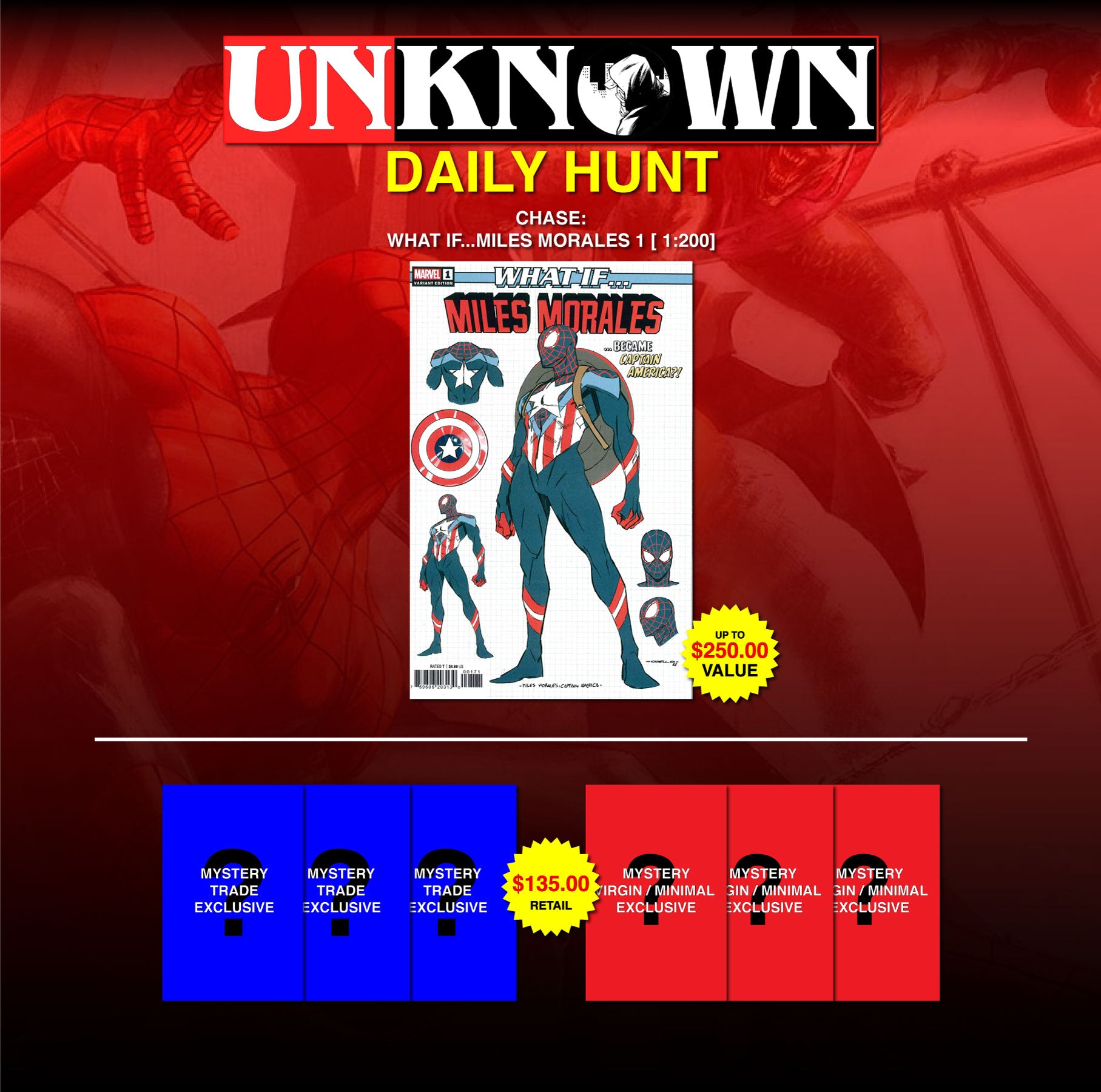 DAILY MYSTERY HUNT W/ CHASE (WHAT IF...MILES MORALES 1 [ 1:200]) DAY 2 (05/04/2022)