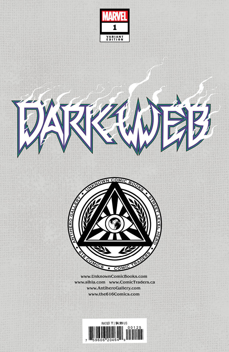 [2 PACK] Dark Web #1 [Dwb] Unknown Comics Skan Exclusive Var (12/07/2022)