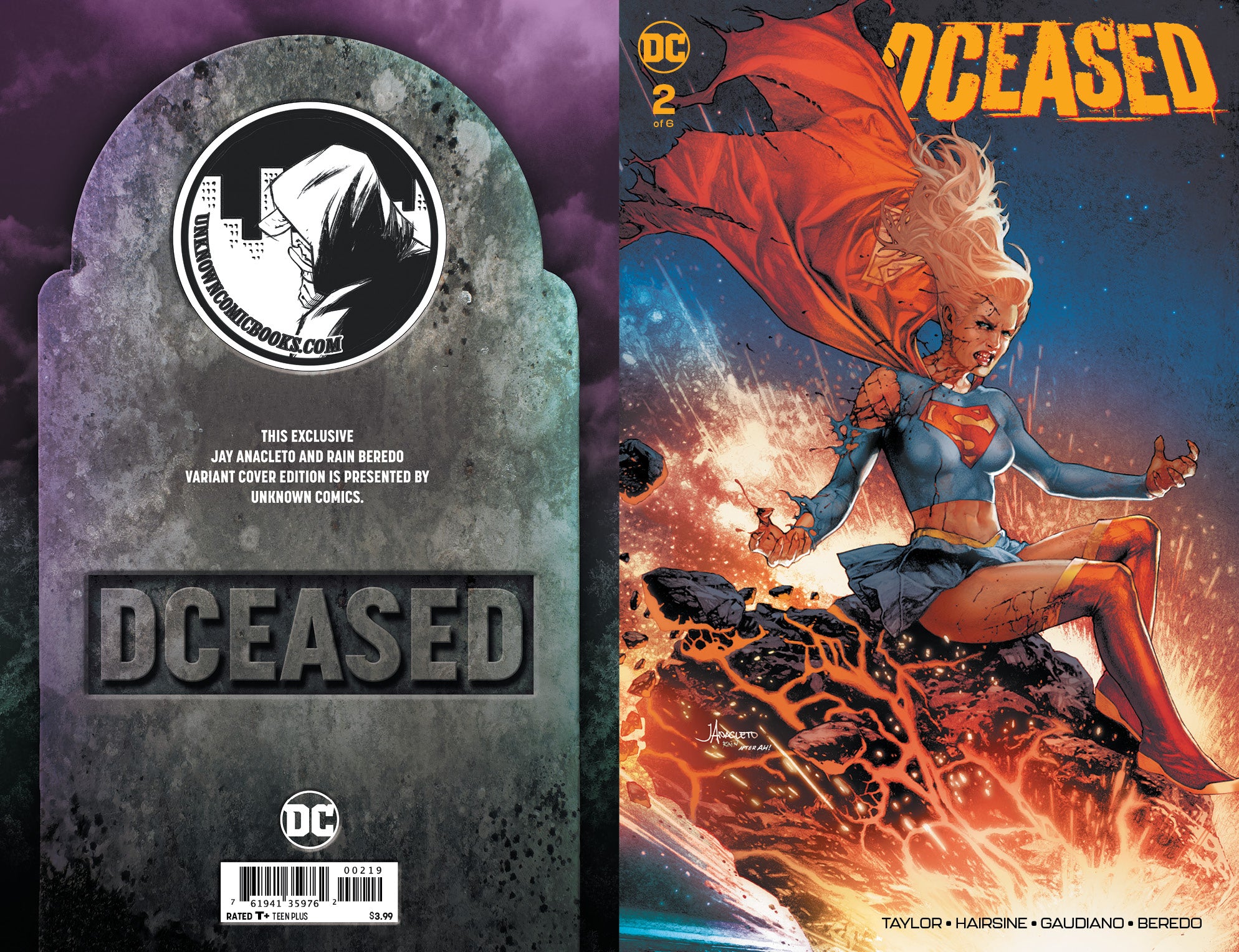 DCEASED #2 (OF 6) UNKNOWN COMIC BOOKS ANACLETO EXCLUSIVE (06/05/2019)