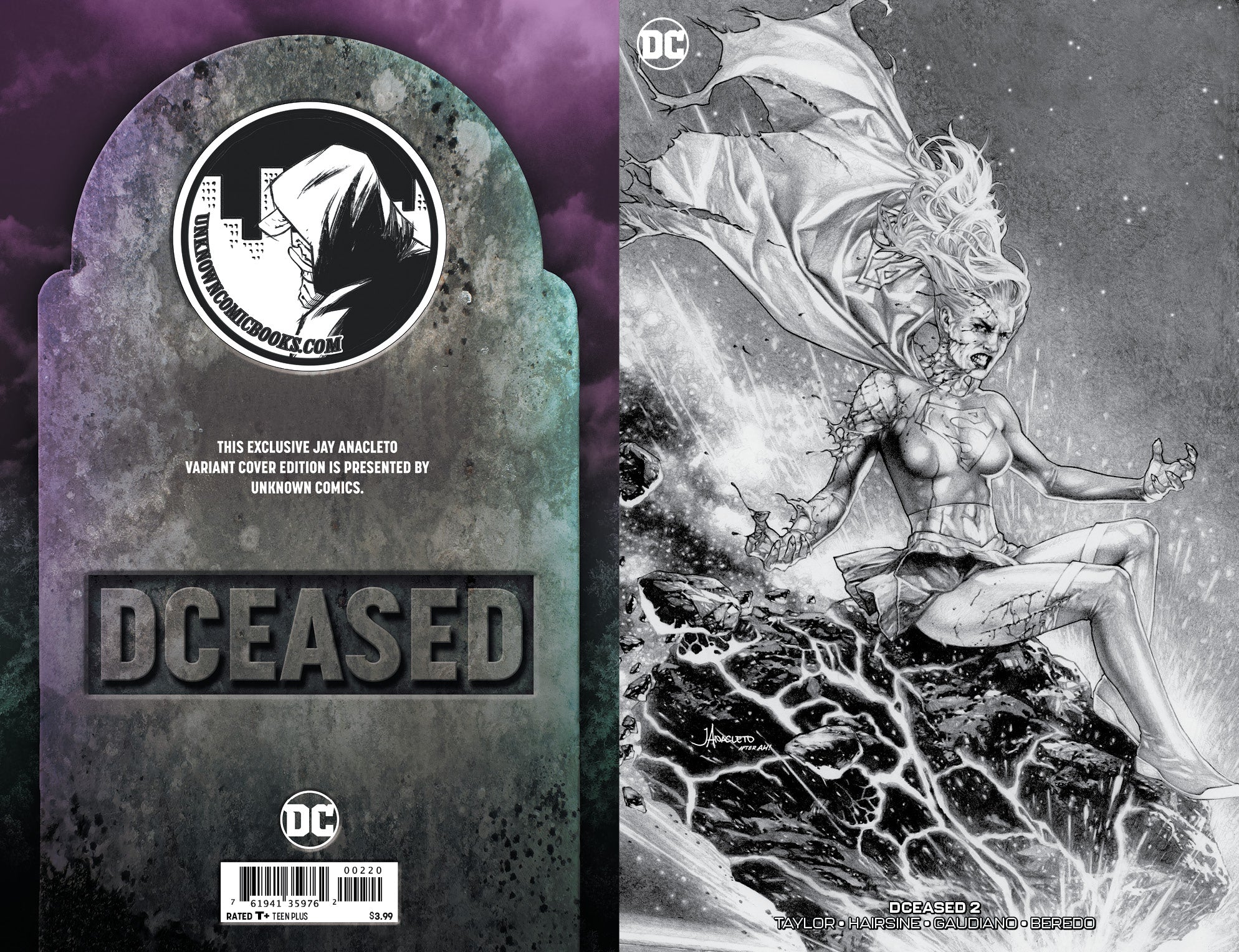 DCEASED #2 (OF 6) UNKNOWN COMIC BOOKS ANACLETO EXCLUSIVE REMARK EDITION (06/05/2019)