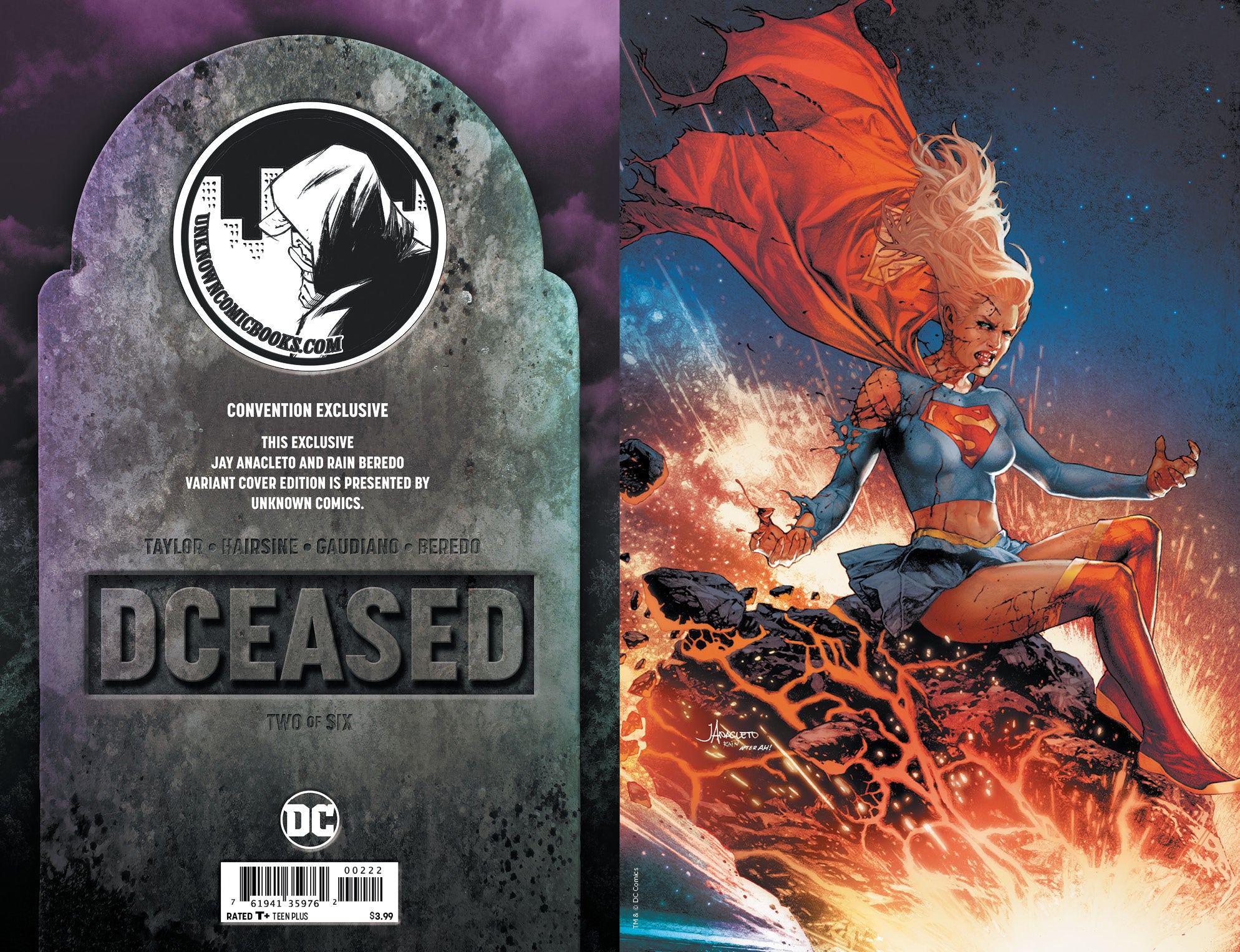 DCEASED #2 (OF 6) UNKNOWN COMIC BOOKS ANACLETO EXCLUSIVE VIRGIN (06/05/2019)