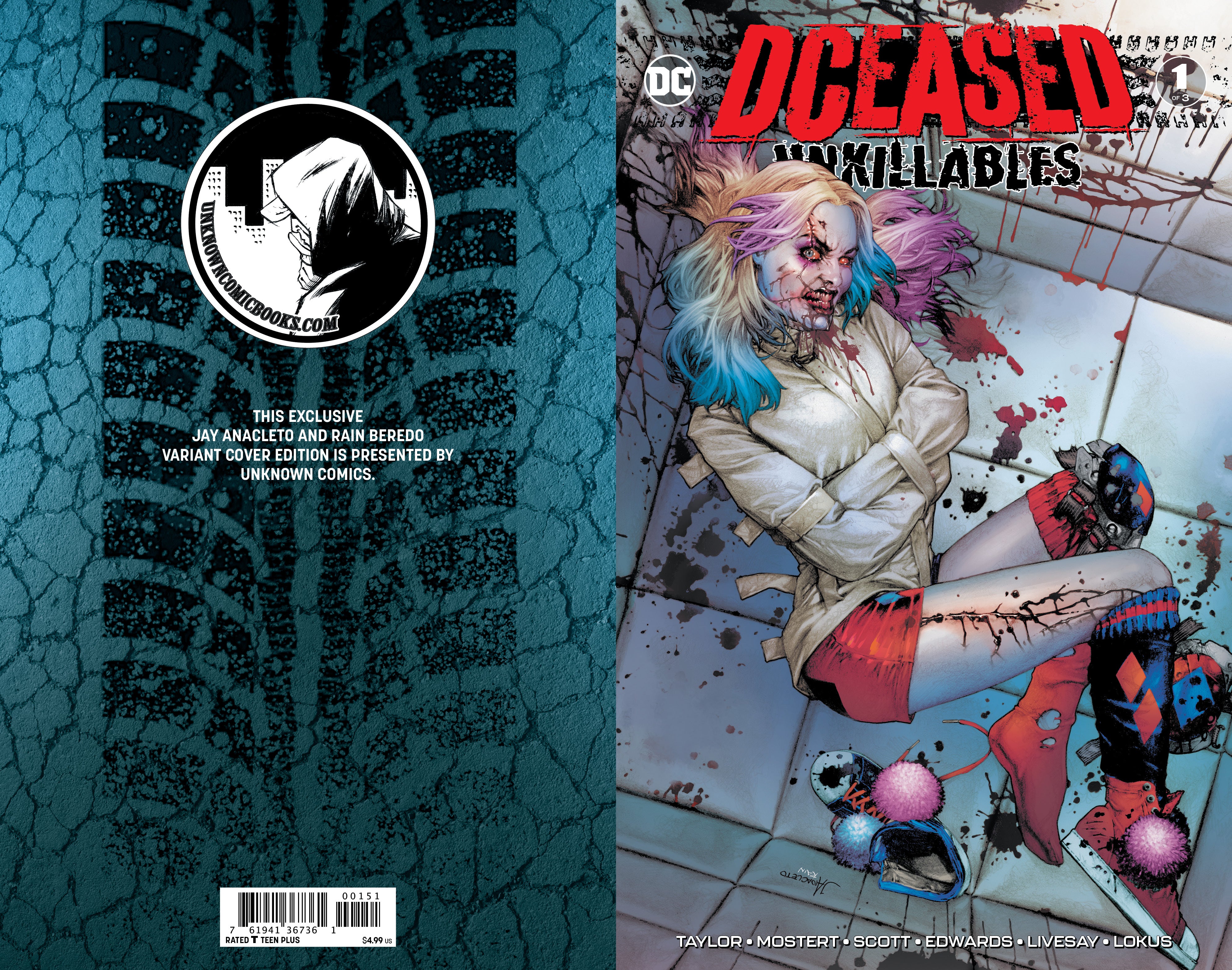 DCEASED UNKILLABLES #1 (OF 3) UNKNOWN COMICS JAY ANACLETO EXCLUSIVE VAR (02/19/2020)