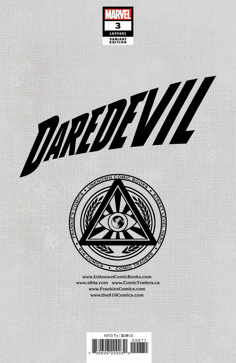 DAREDEVIL #3 UNKNOWN COMICS KAEL NGU EXCLUSIVE VAR (09/14/2022)