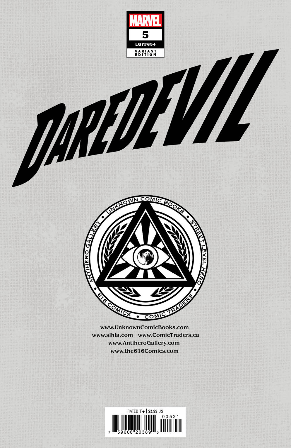 DAREDEVIL #5 UNKNOWN COMICS KAEL NGU EXCLUSIVE VIRGIN VAR (11/09/2022) (11/23/2022)