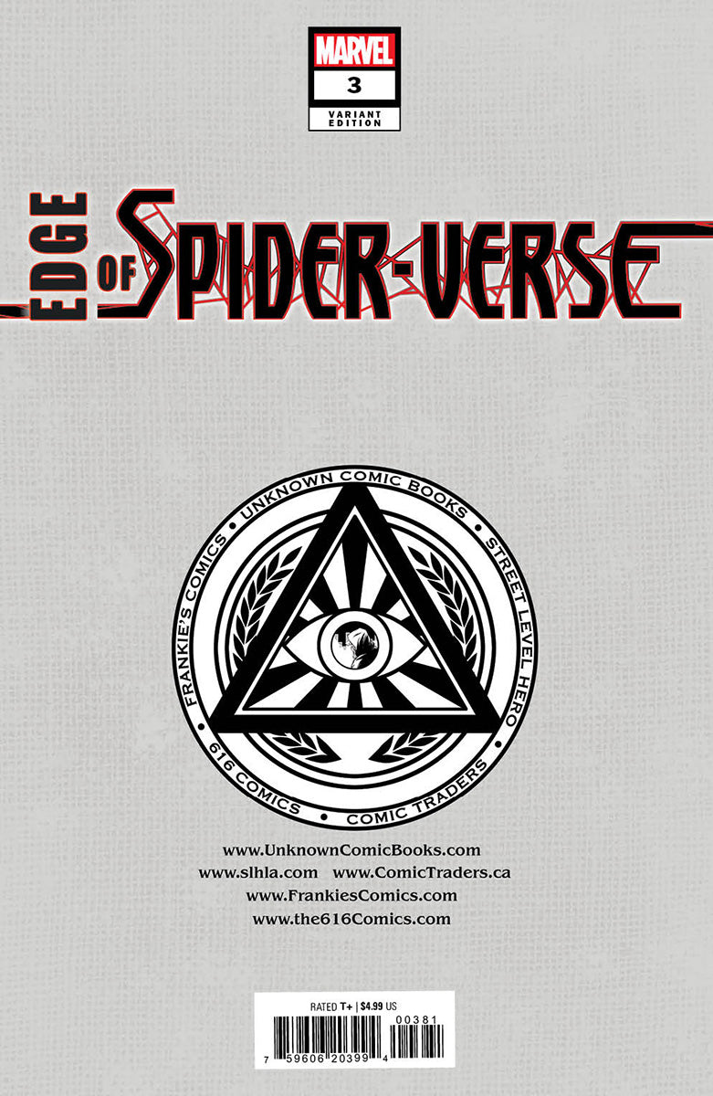 EDGE OF SPIDER-VERSE #3 UNKNOWN COMICS TYLER KIRKHAM EXCLUSIVE VAR (09/07/2022)