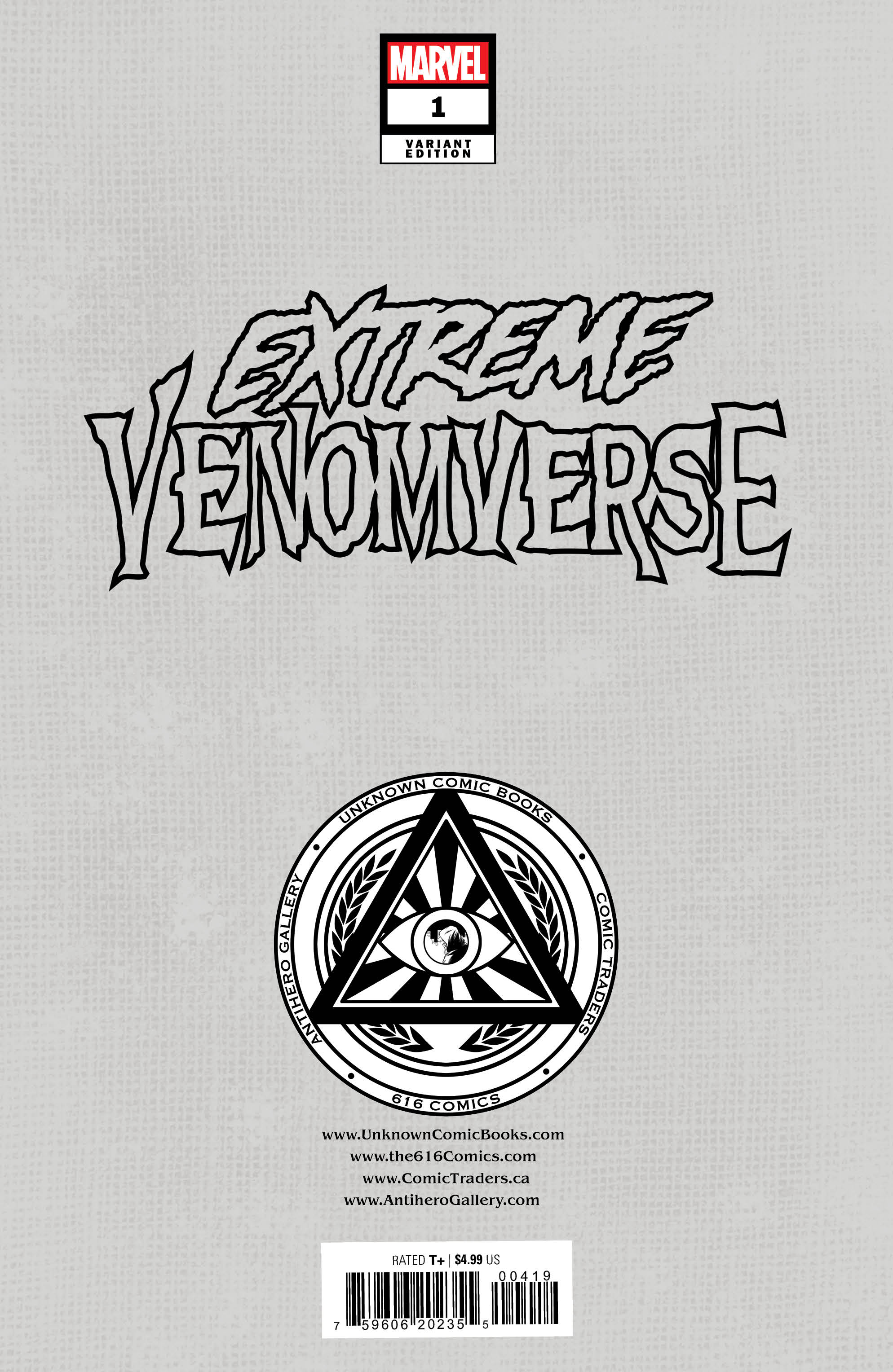 EXTREME VENOMVERSE #1 UNKNOWN COMICS GREG HORN EXCLUSIVE FOIL VIRGIN VAR (05/10/2023)