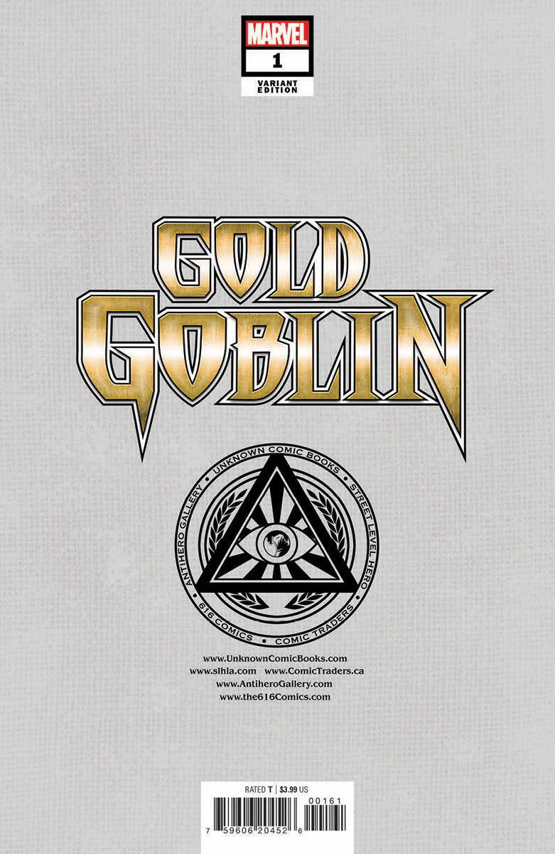 GOLD GOBLIN #1 UNKNOWN COMICS ALAN QUAH EXCLUSIVE VIRGIN VAR (11/16/2022)