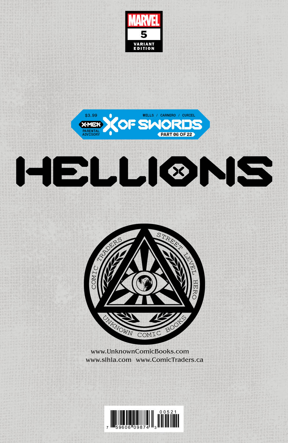 [6 PACK] HELLIONS (#1-#6) 1, 2, 3, 4, 5, 6 UNKNOWN COMICS EXCLUSIVE VAR (11/18/2020)